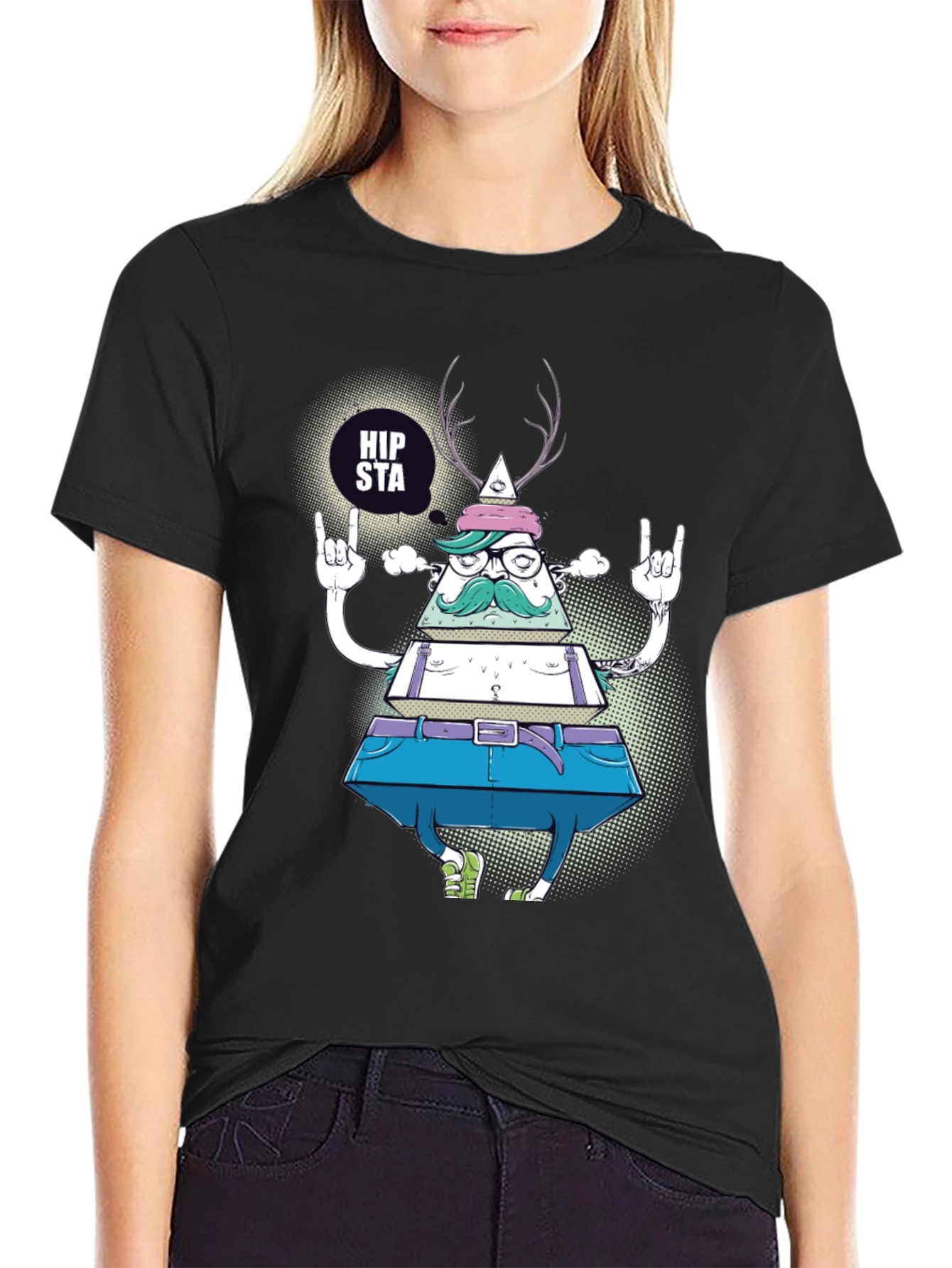 Hipsta Triangle Graphic T-Shirt