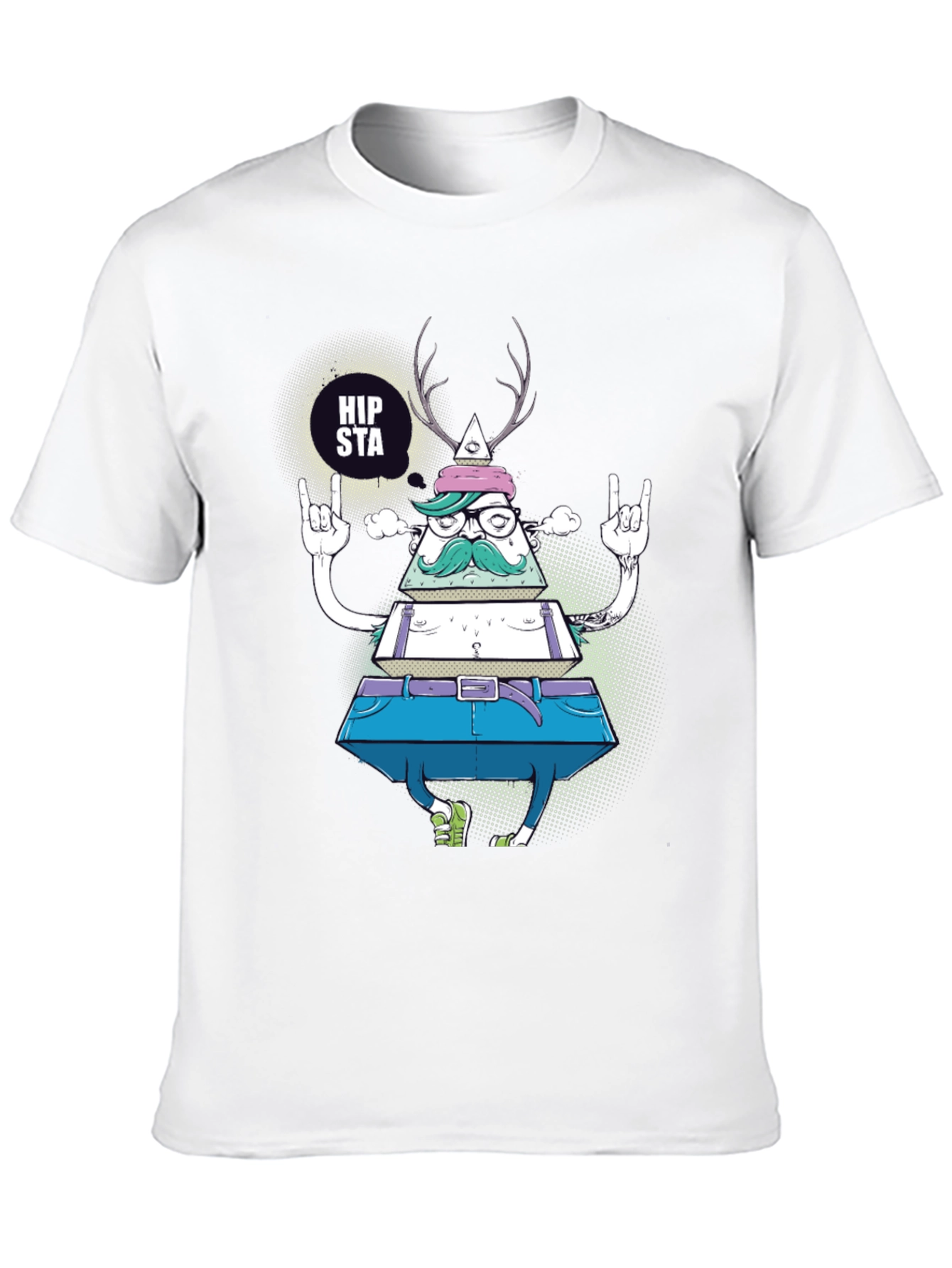 Hipsta Triangle Graphic T-Shirt