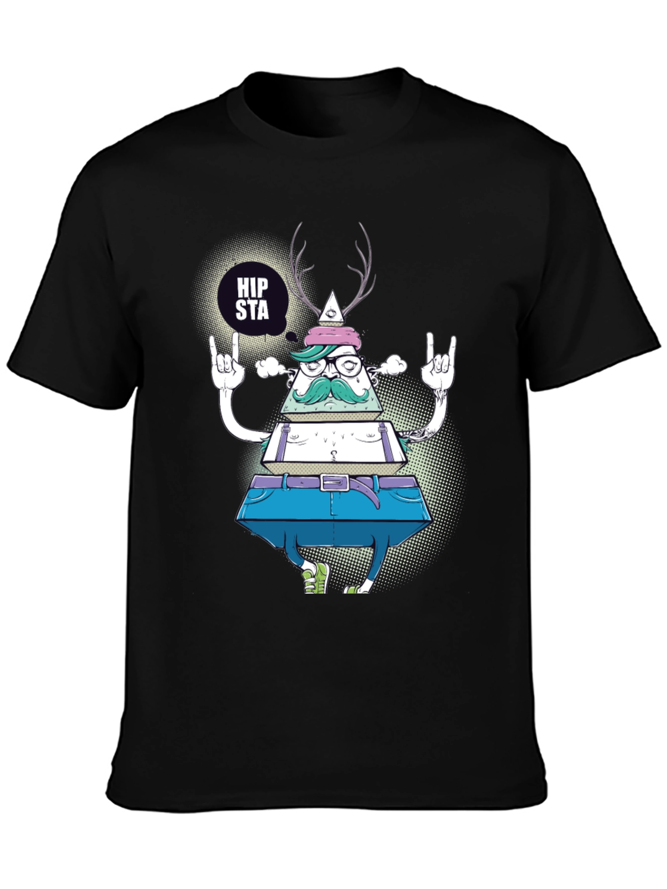 Hipsta Triangle Graphic T-Shirt