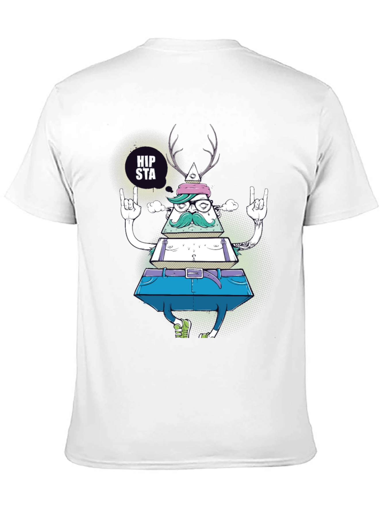 Hipsta Triangle Graphic T-Shirt