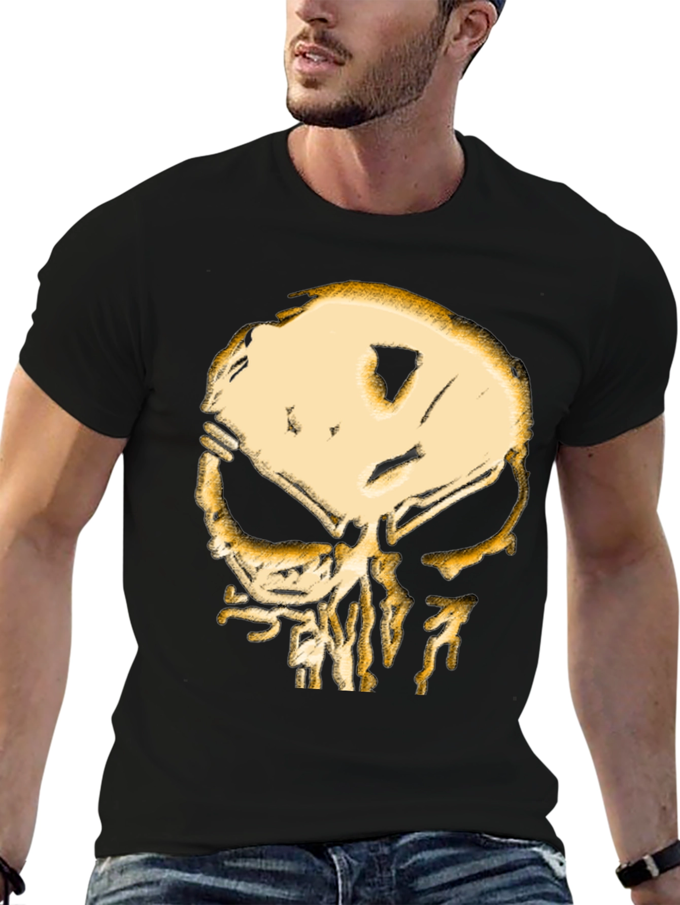 Skull Graphic Black T-Shirt
