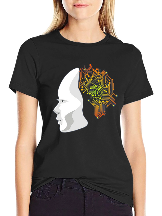 AI Mind T-Shirt - Circuit Board Brain