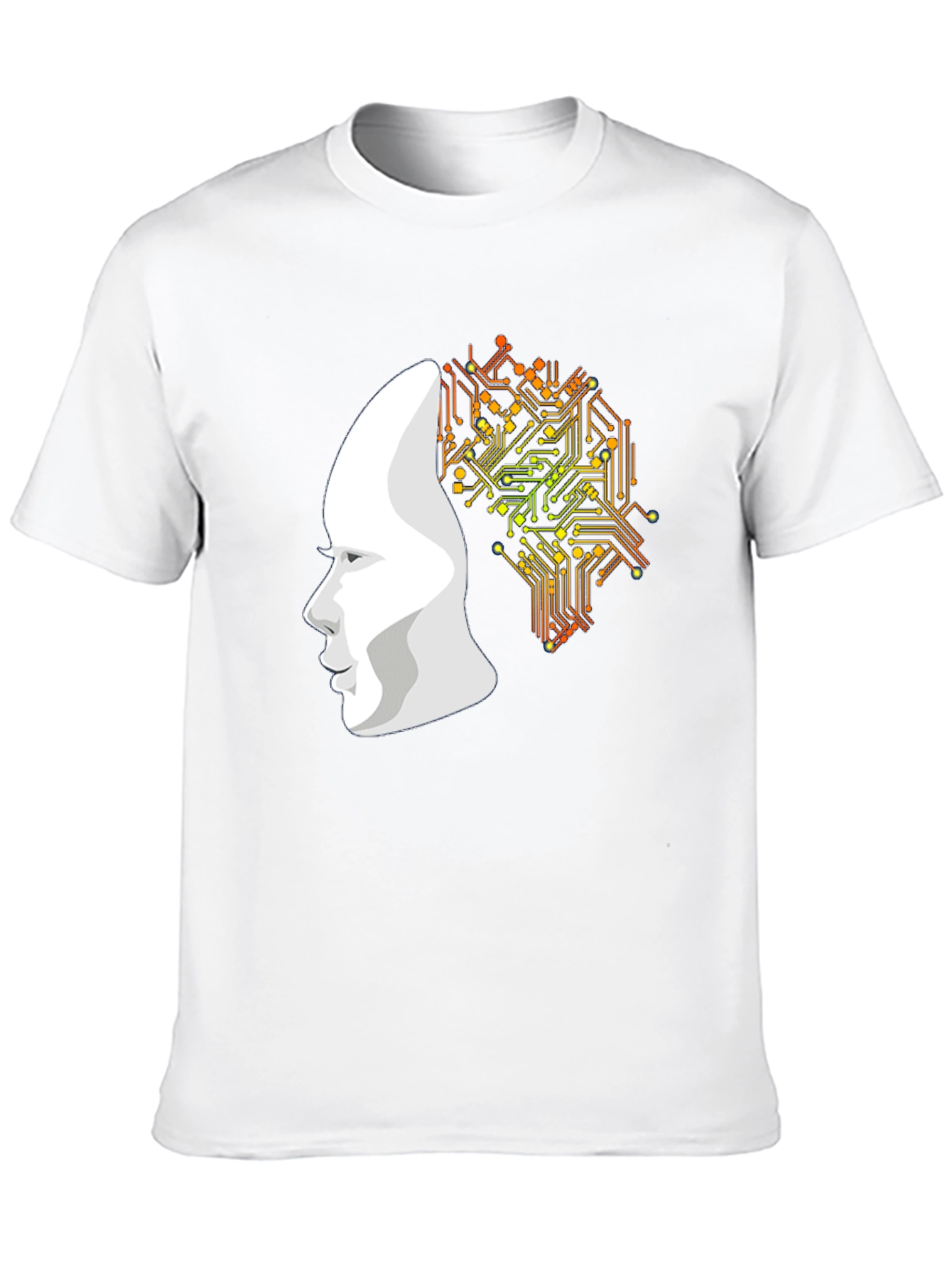AI Mind T-Shirt - Circuit Board Brain