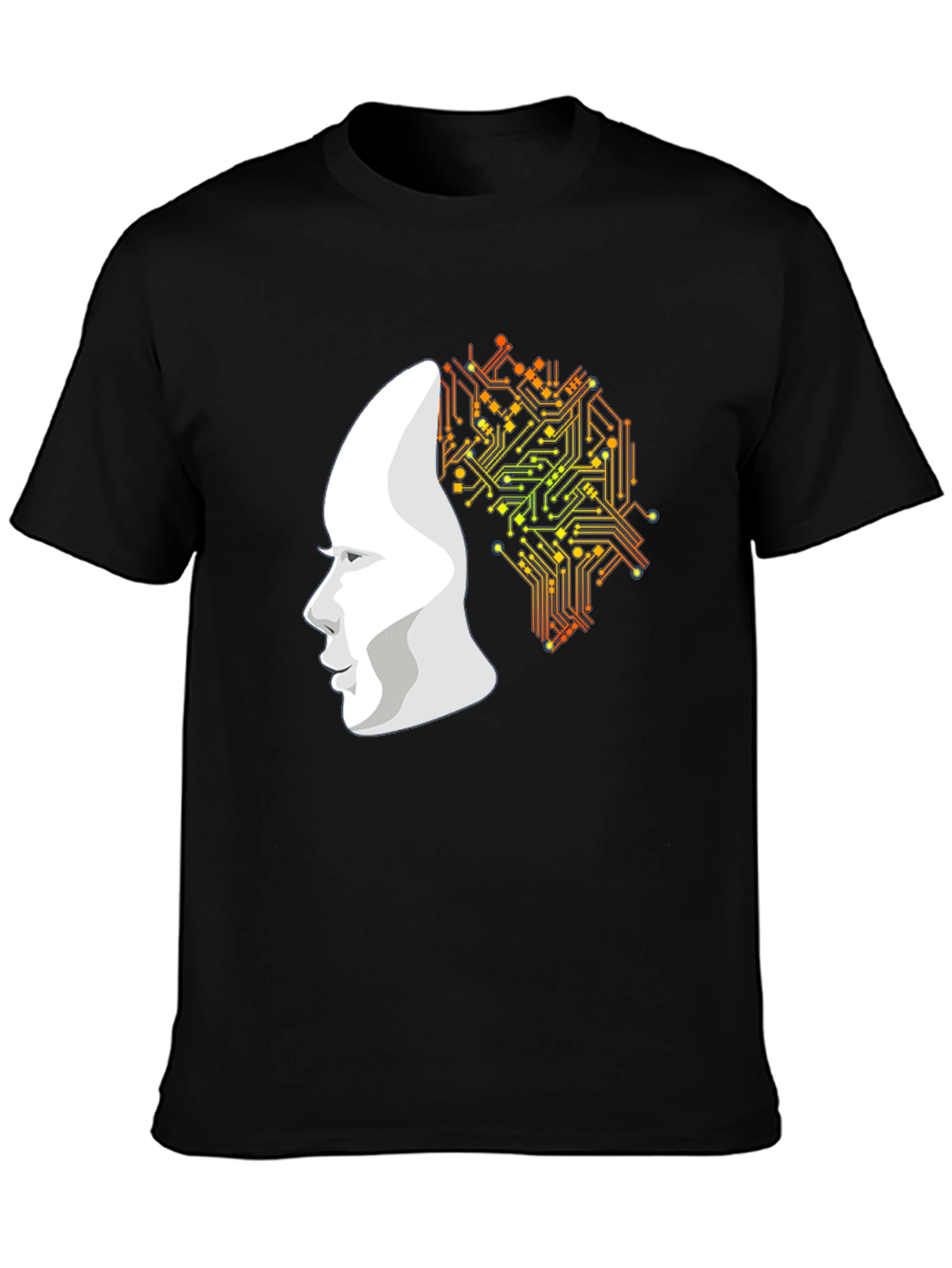 AI Mind T-Shirt - Circuit Board Brain