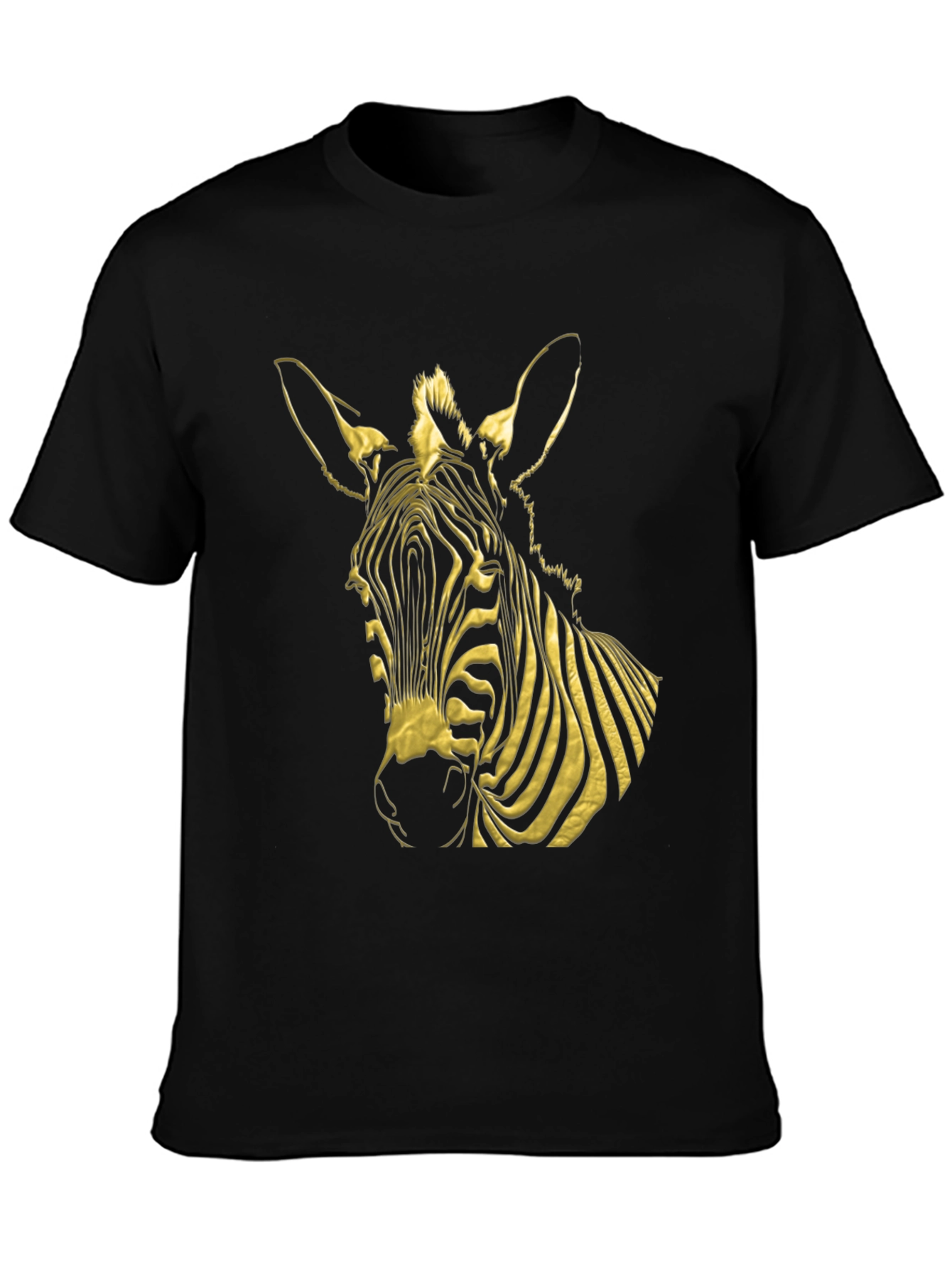 Zebra Graphic Tee - Bold Black T-Shirt