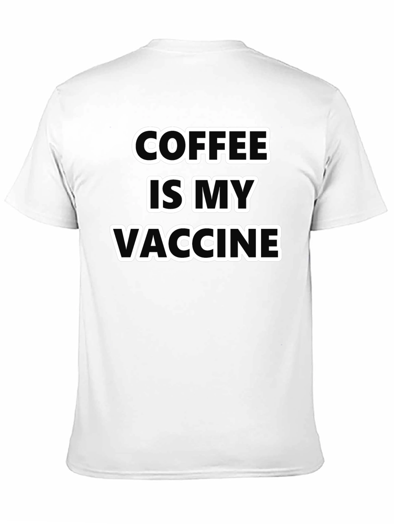 Coffee Is My Vaccine T-Shirt - Black Graphic Tee