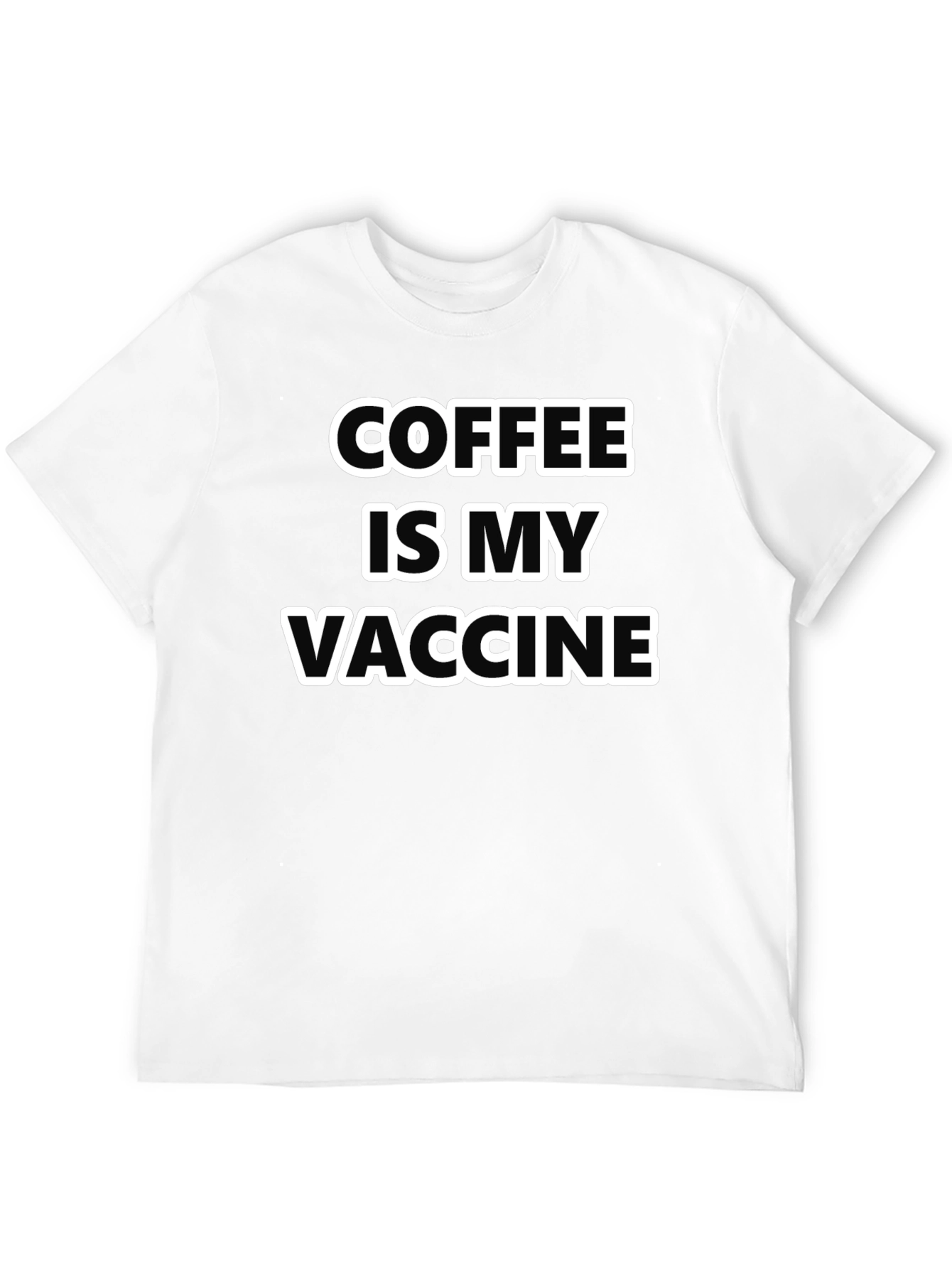 Coffee Is My Vaccine T-Shirt - Black Graphic Tee