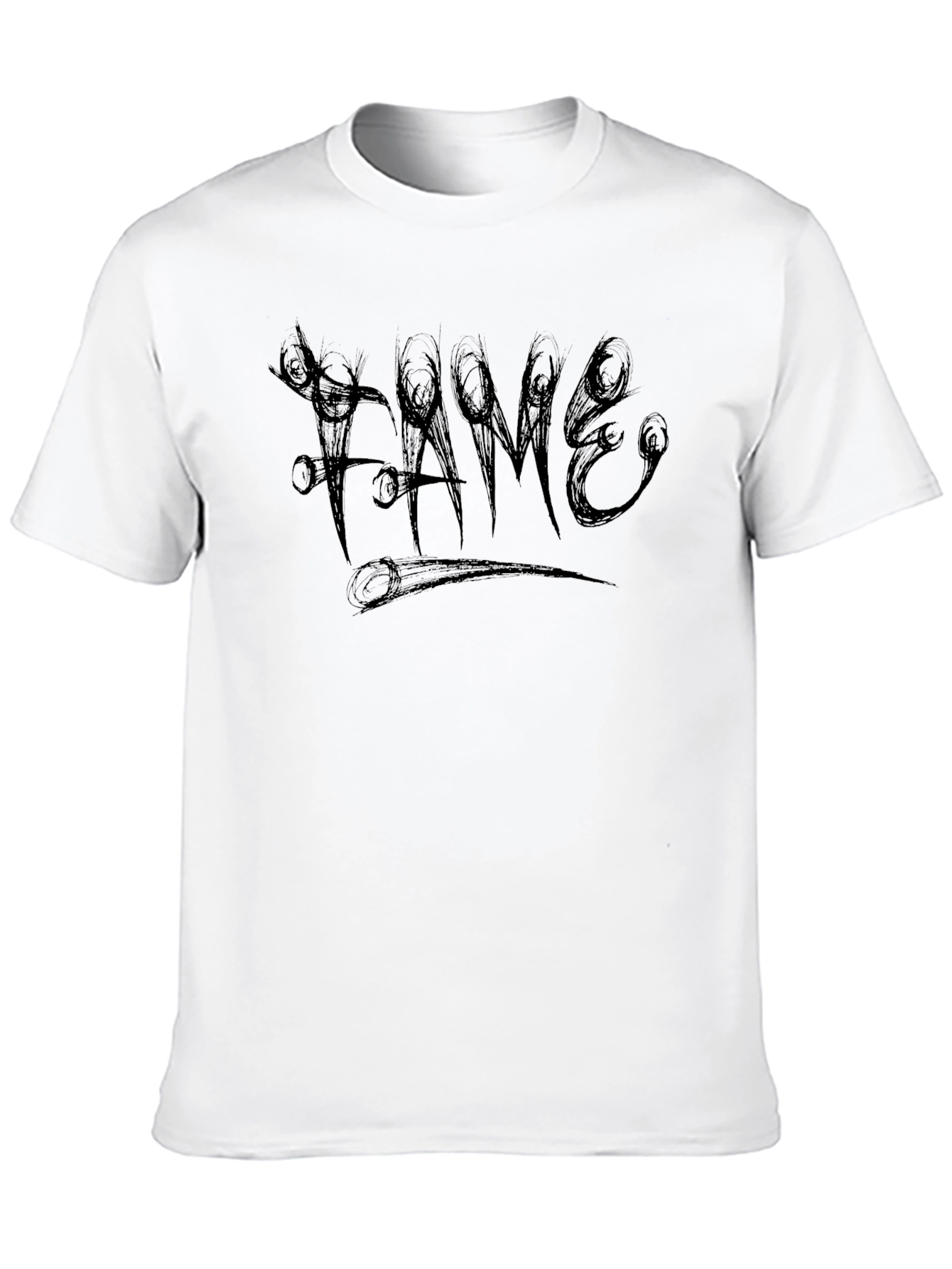 Edgy Fame Graphic Tee - Black
