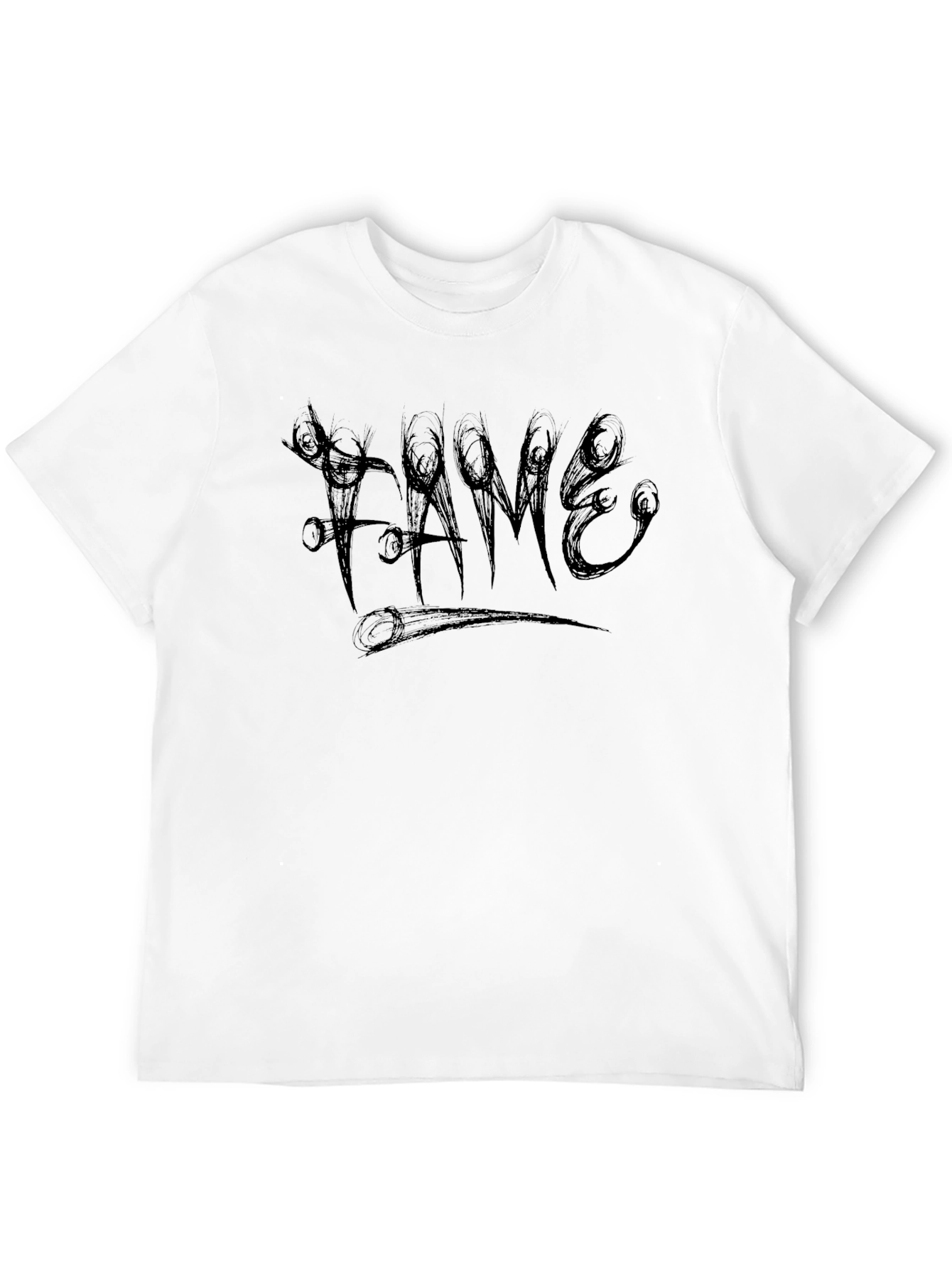 Edgy Fame Graphic Tee - Black