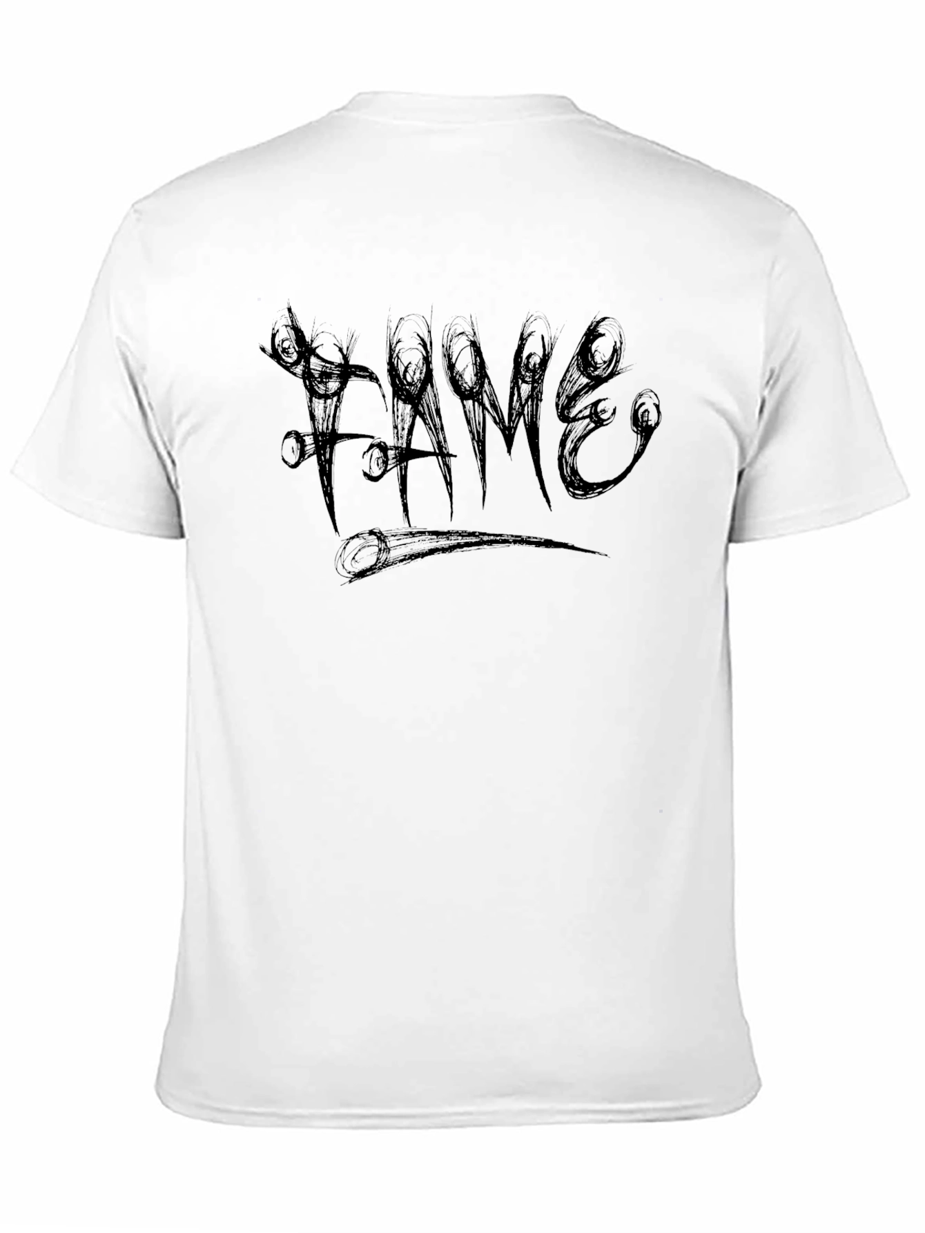 Edgy Fame Graphic Tee - Black