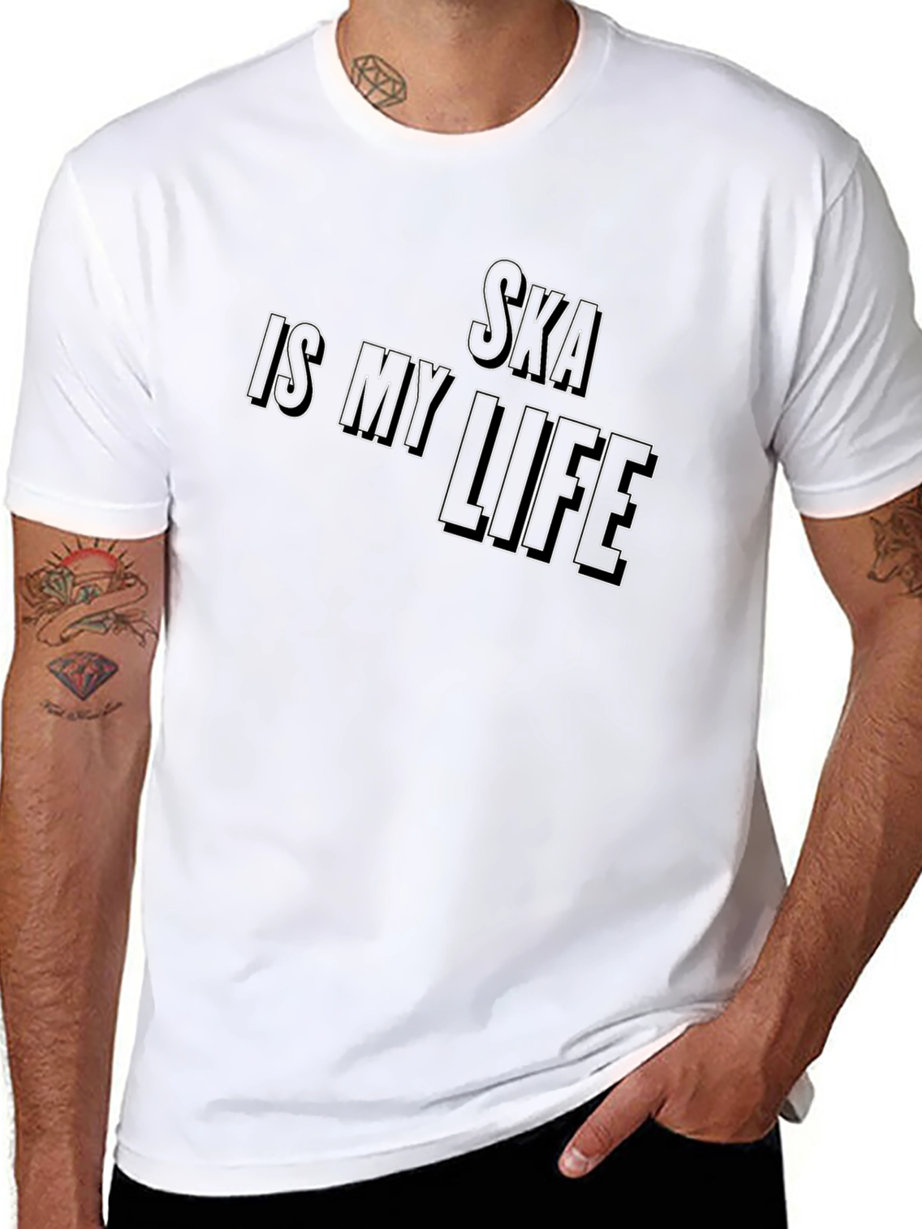 Ska Is My Life Black Graphic Tee