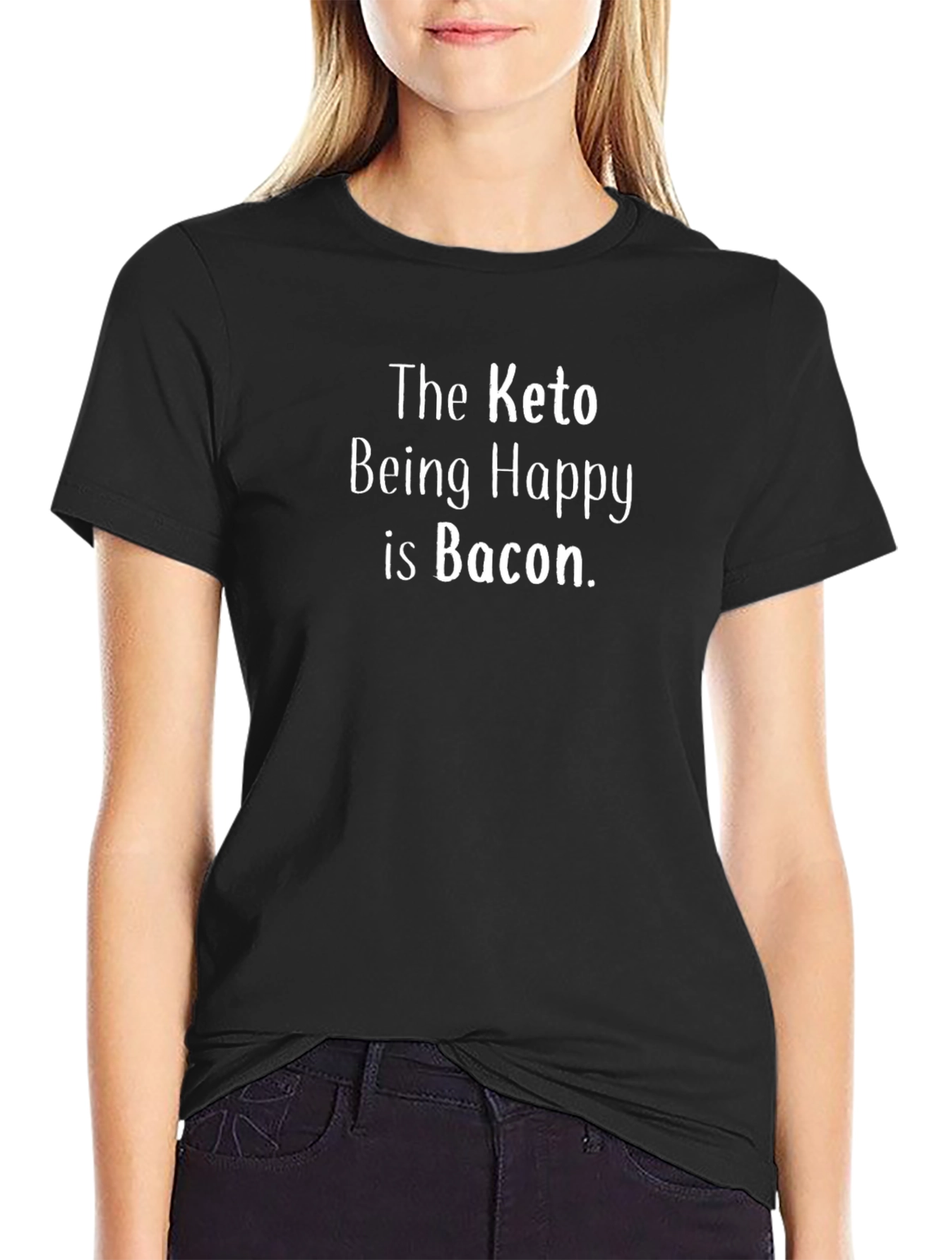 Keto Bacon T-Shirt - Happy Keto Life