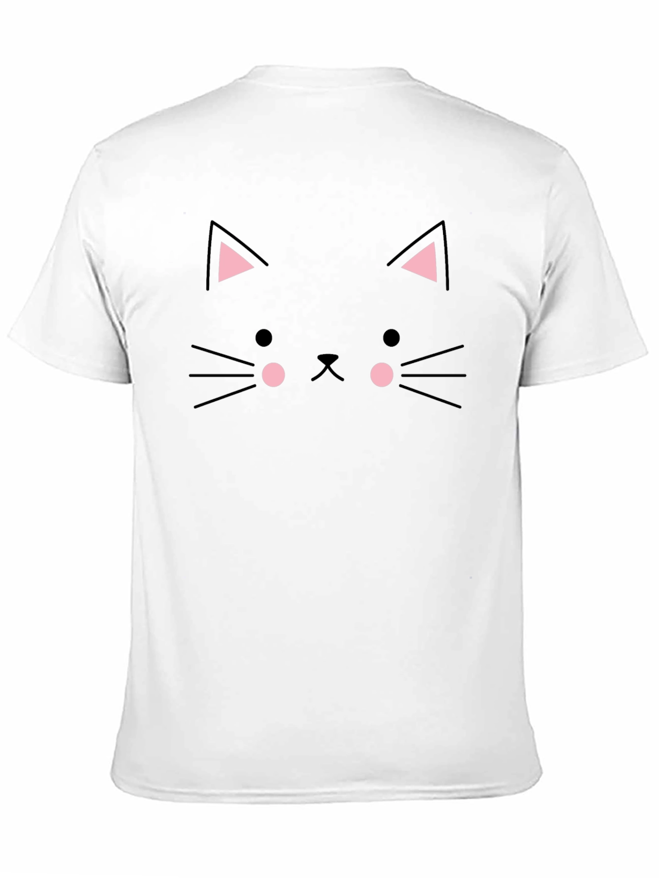 Cute Black Cat Face T-Shirt - Trendy Graphic Tee