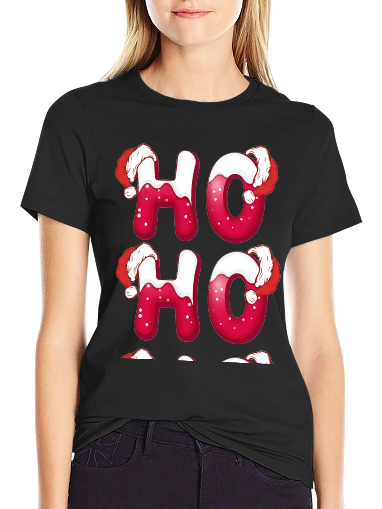 Festive Ho Ho Ho Christmas T-Shirt