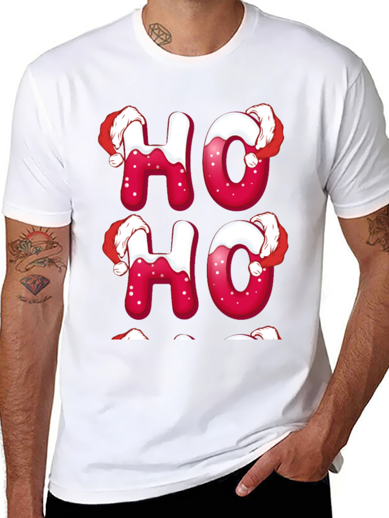 Festive Ho Ho Ho Christmas T-Shirt