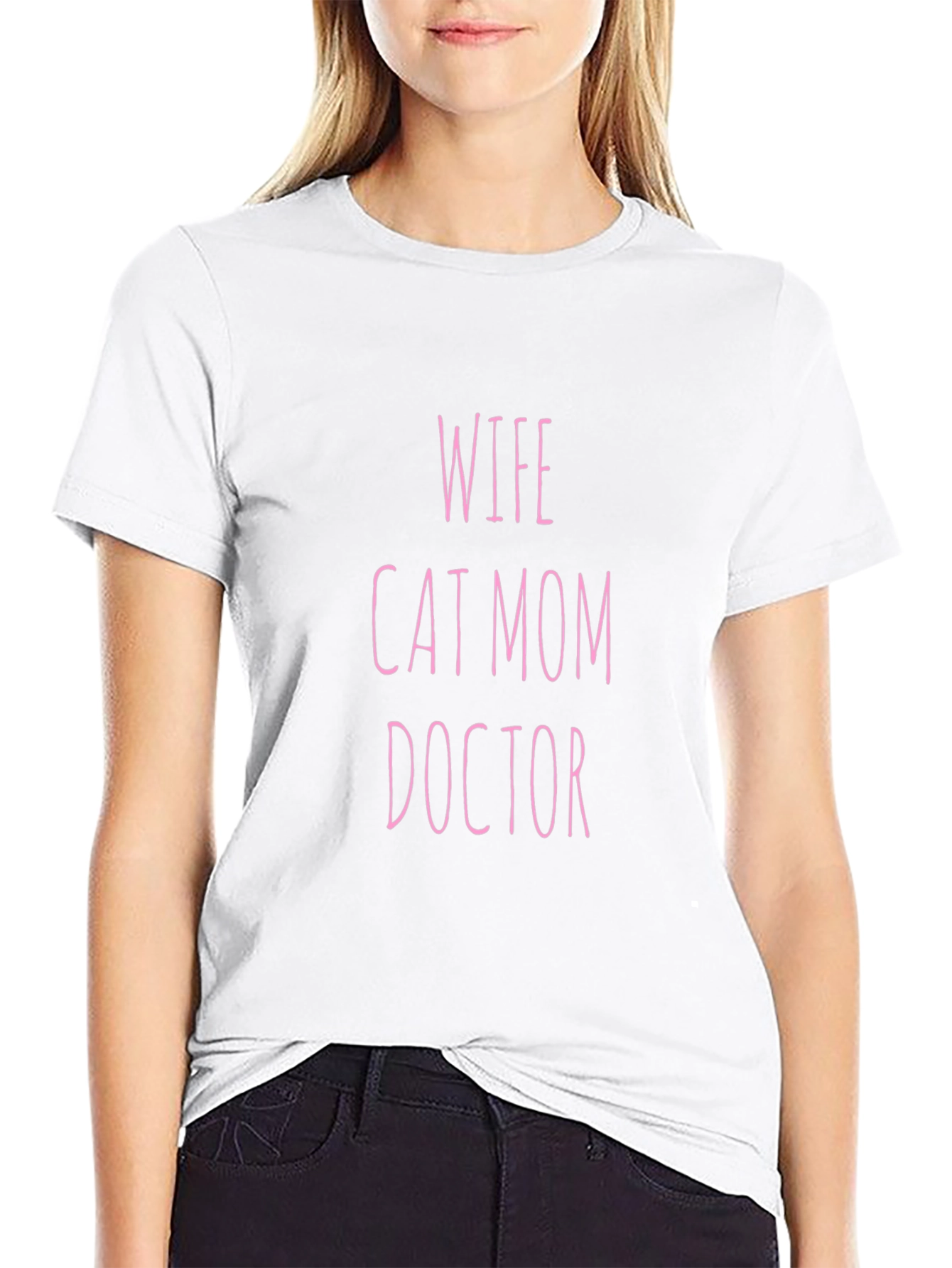 Wife Cat Mom Doctor T-Shirt