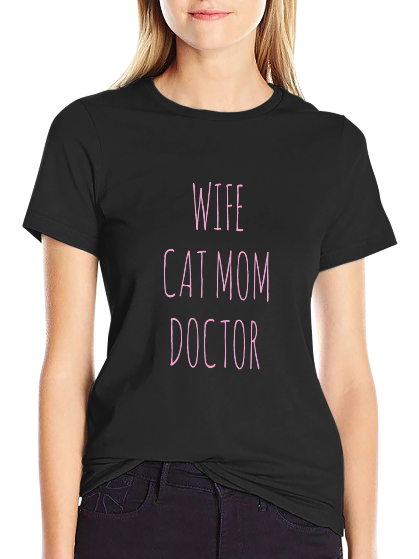Wife Cat Mom Doctor T-Shirt