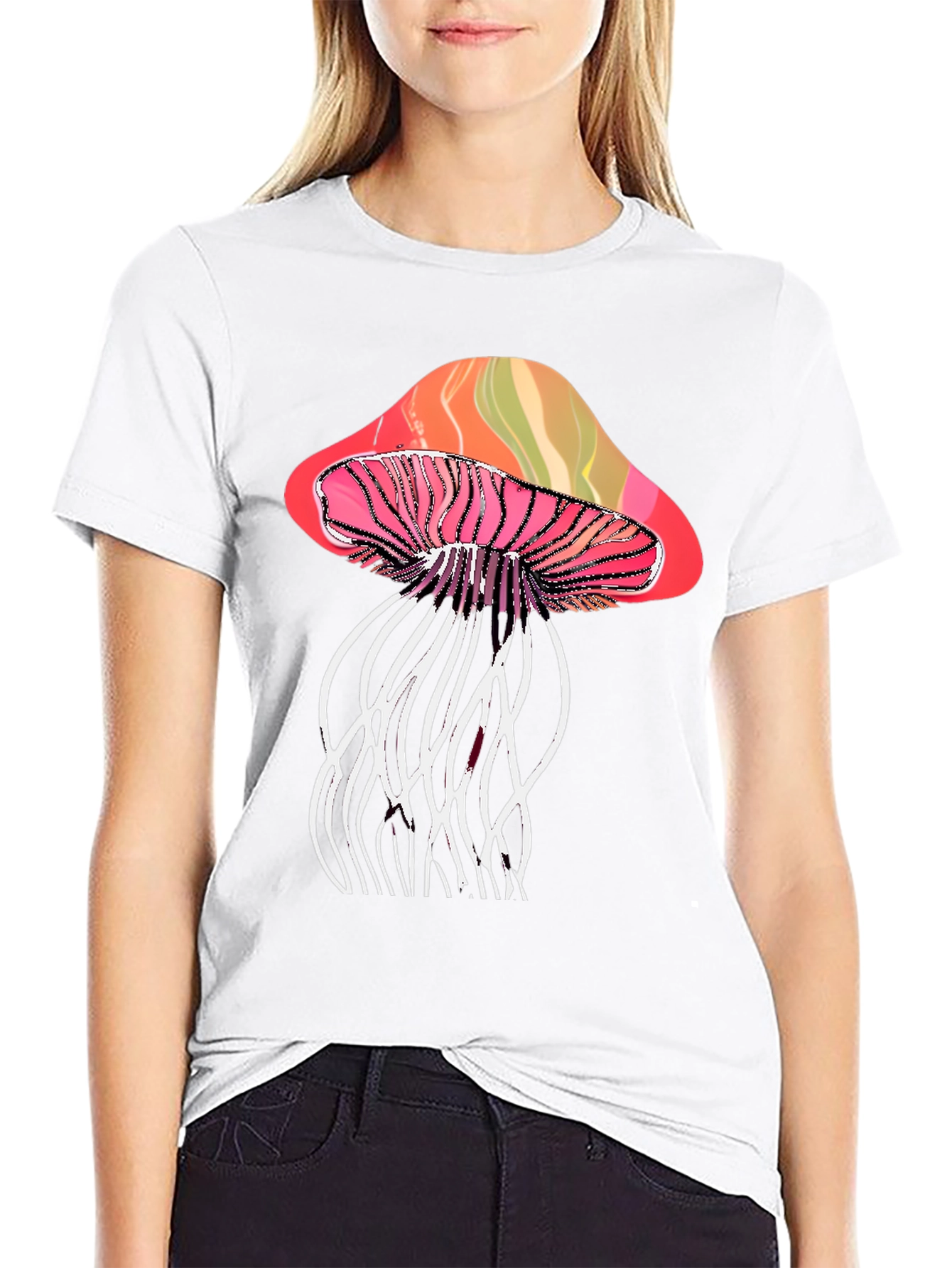 Psychedelic Mushroom Graphic T-Shirt