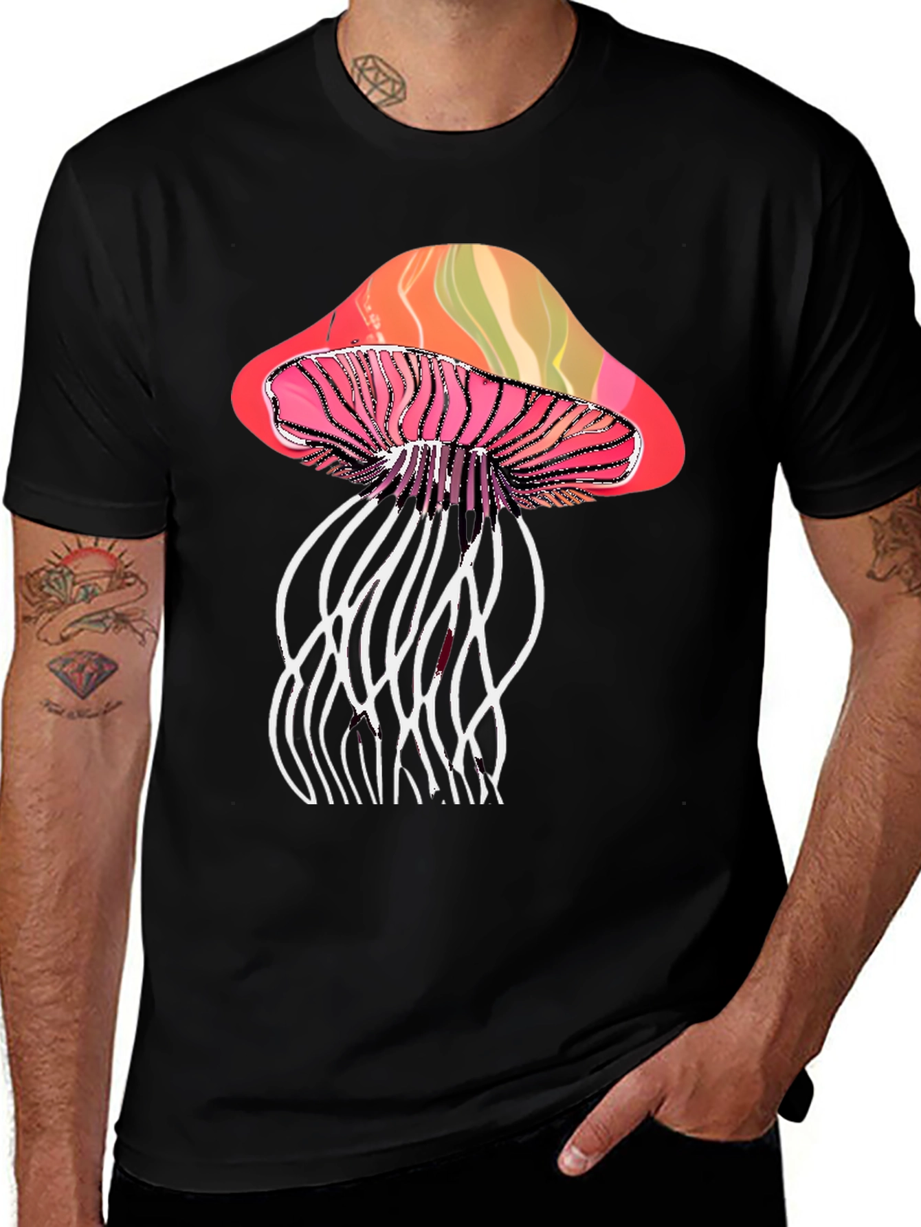 Psychedelic Mushroom Graphic T-Shirt
