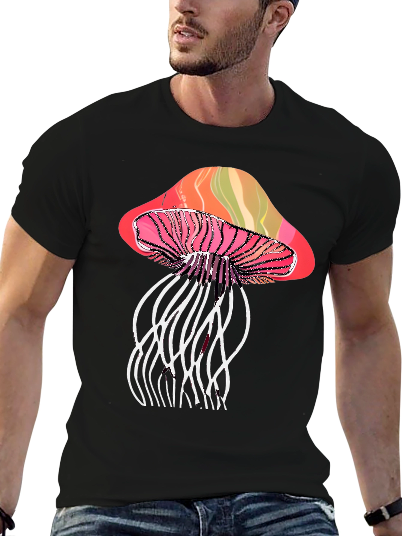 Psychedelic Mushroom Graphic T-Shirt