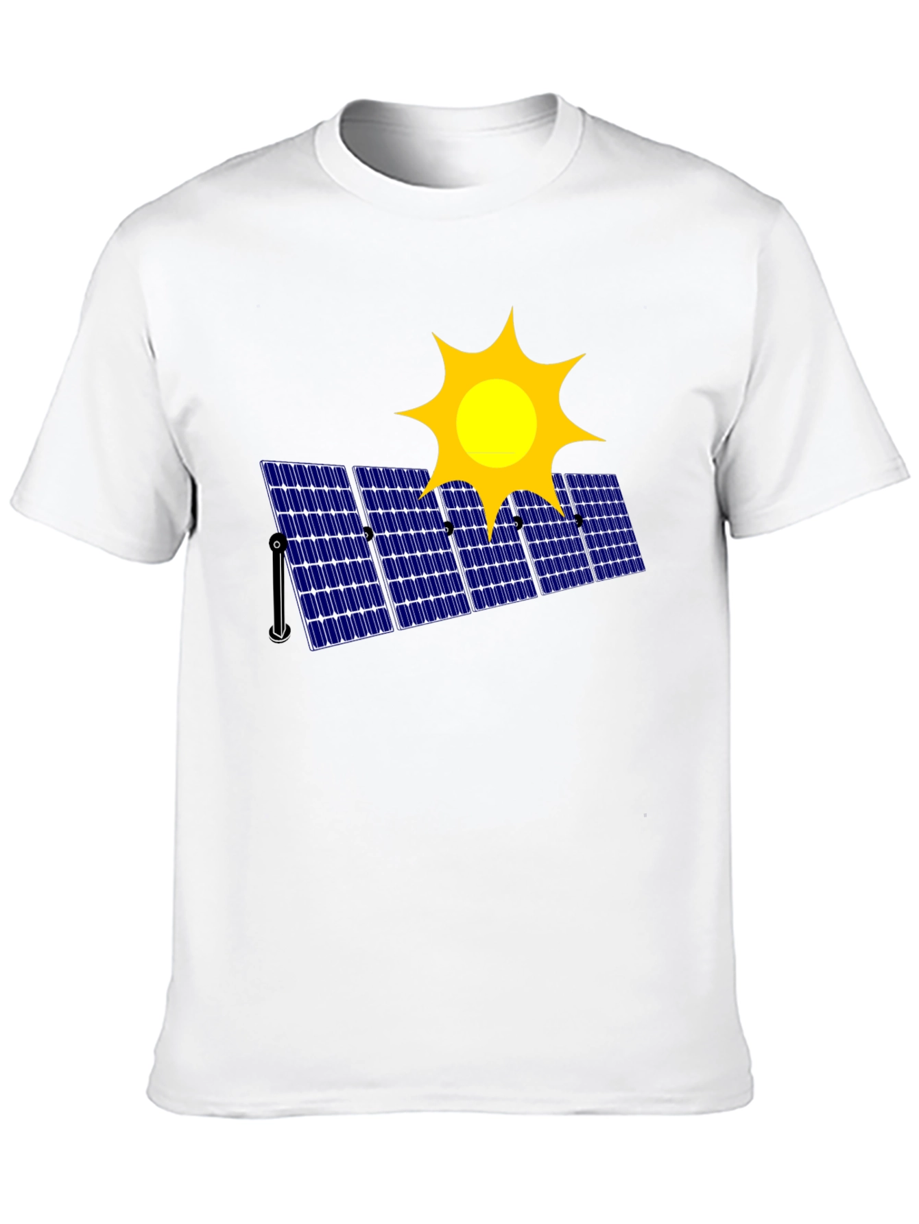 Solar Panel Graphic T-Shirt - Eco-Friendly Fashion