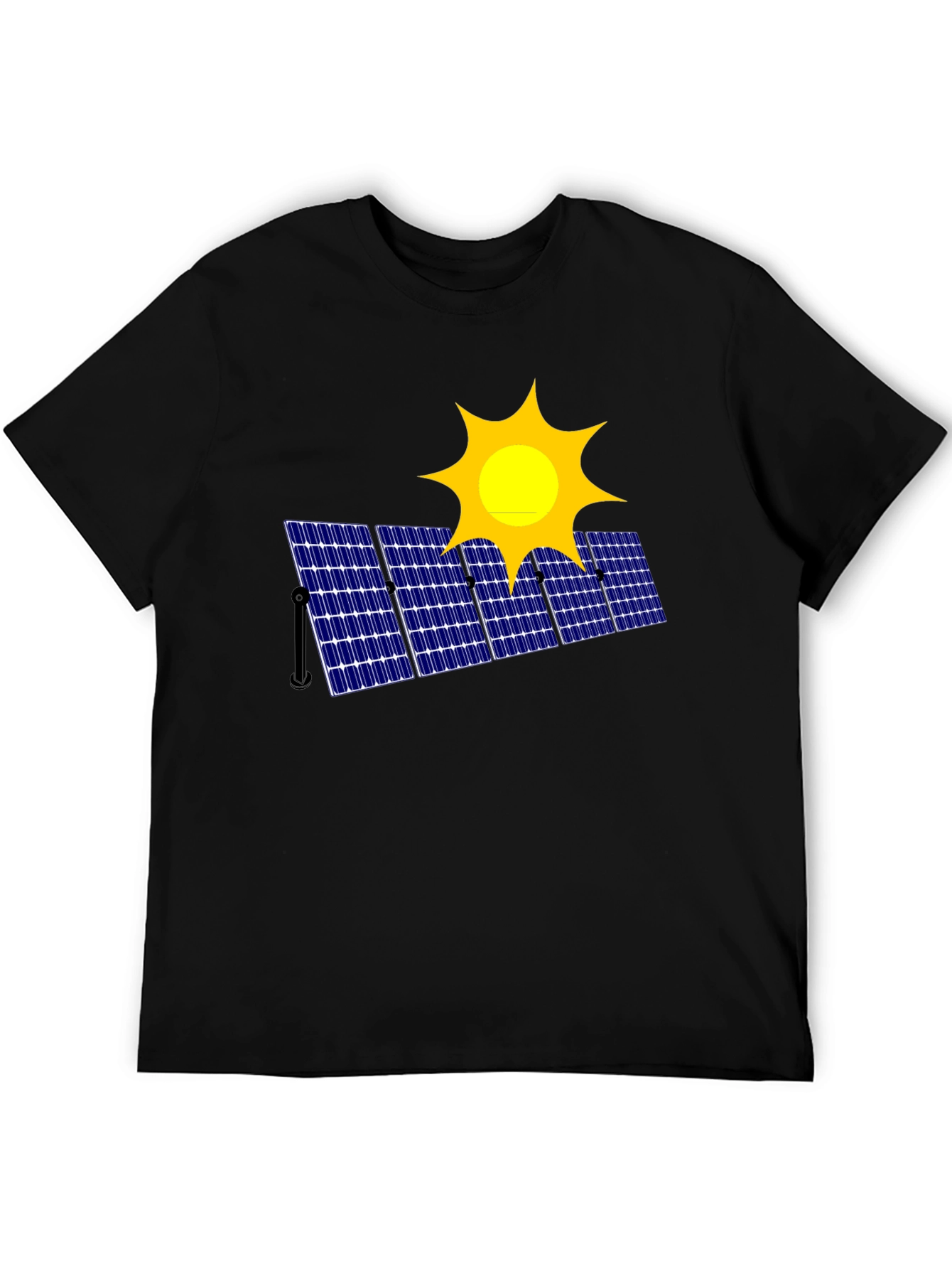 Solar Panel Graphic T-Shirt - Eco-Friendly Fashion
