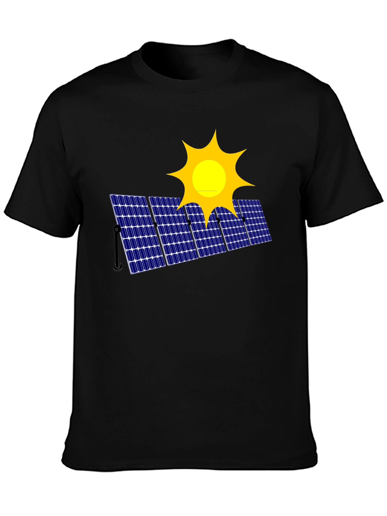 Solar Panel Graphic T-Shirt - Eco-Friendly Fashion