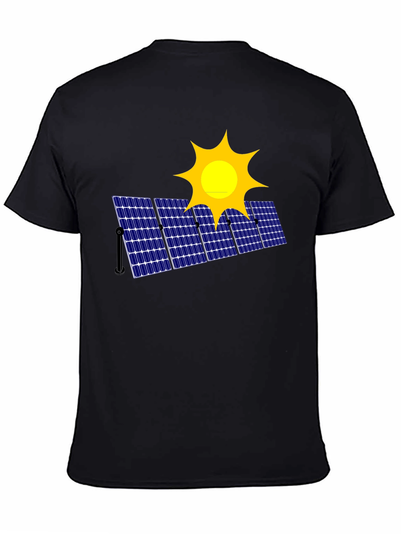 Solar Panel Graphic T-Shirt - Eco-Friendly Fashion