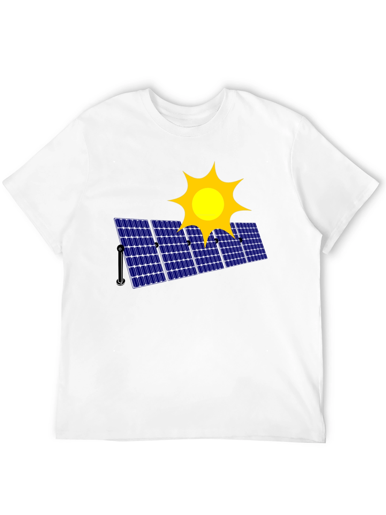 Solar Panel Graphic T-Shirt - Eco-Friendly Fashion