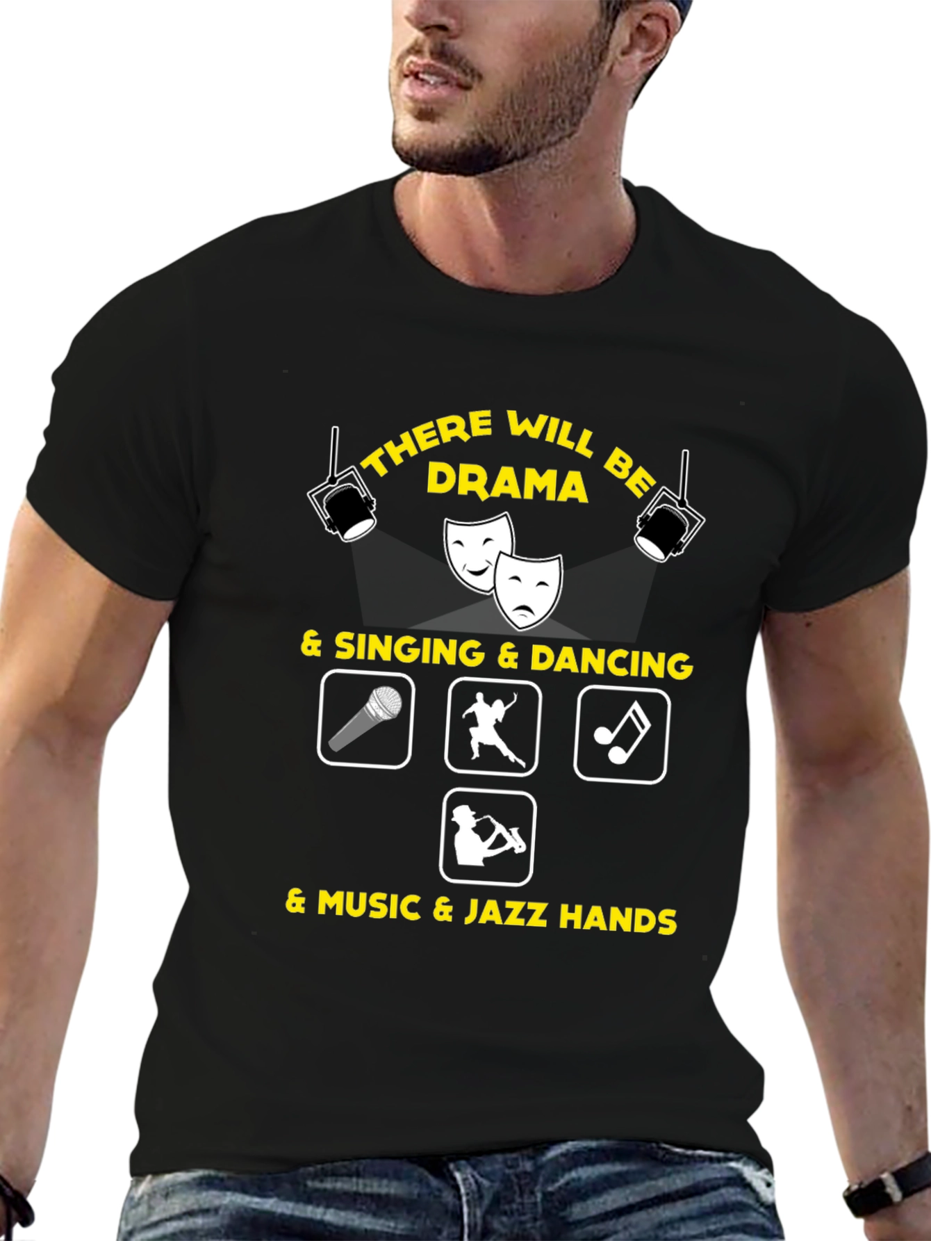 Drama Music T-Shirt Singing Dancing Theatre Tee