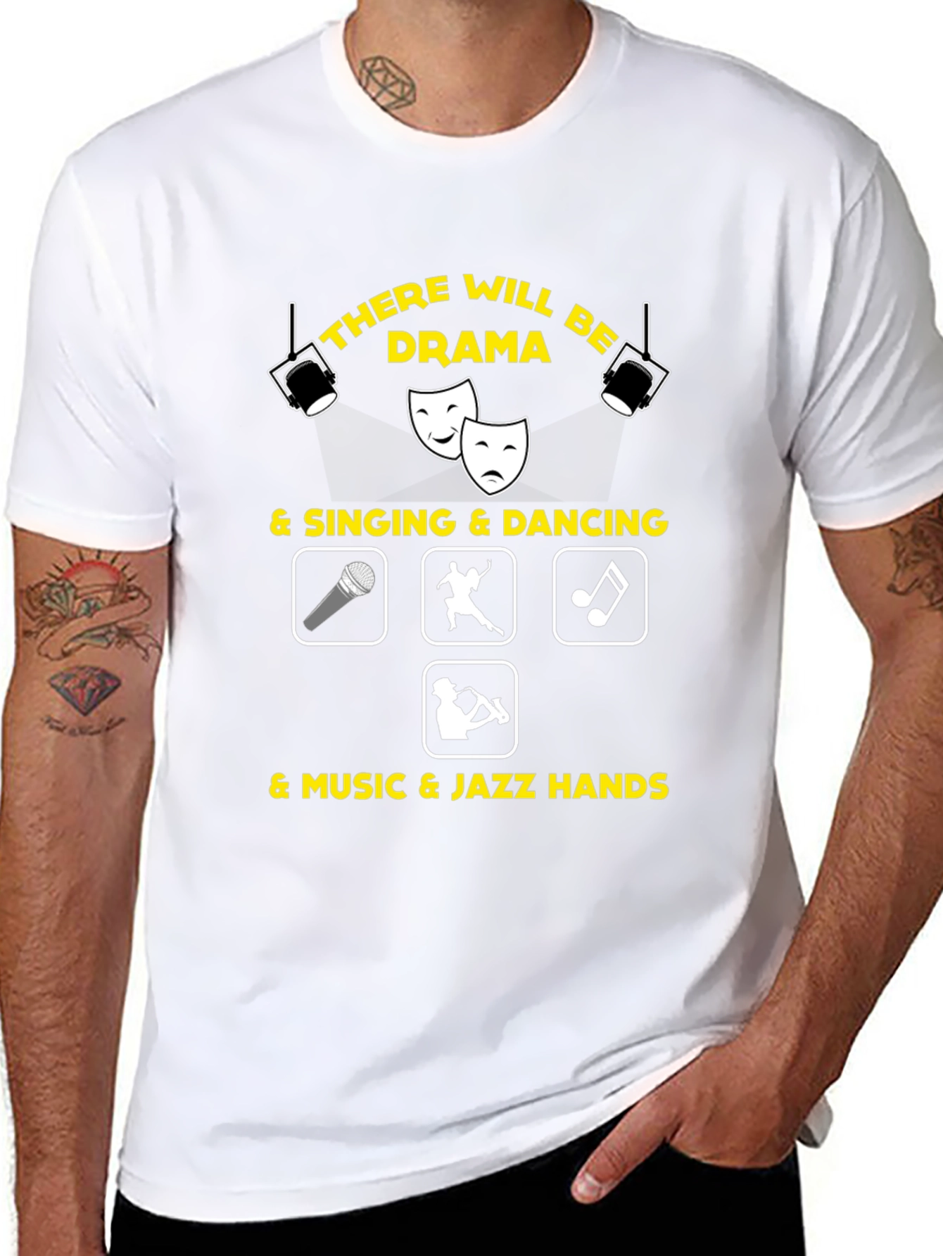 Drama Music T-Shirt Singing Dancing Theatre Tee