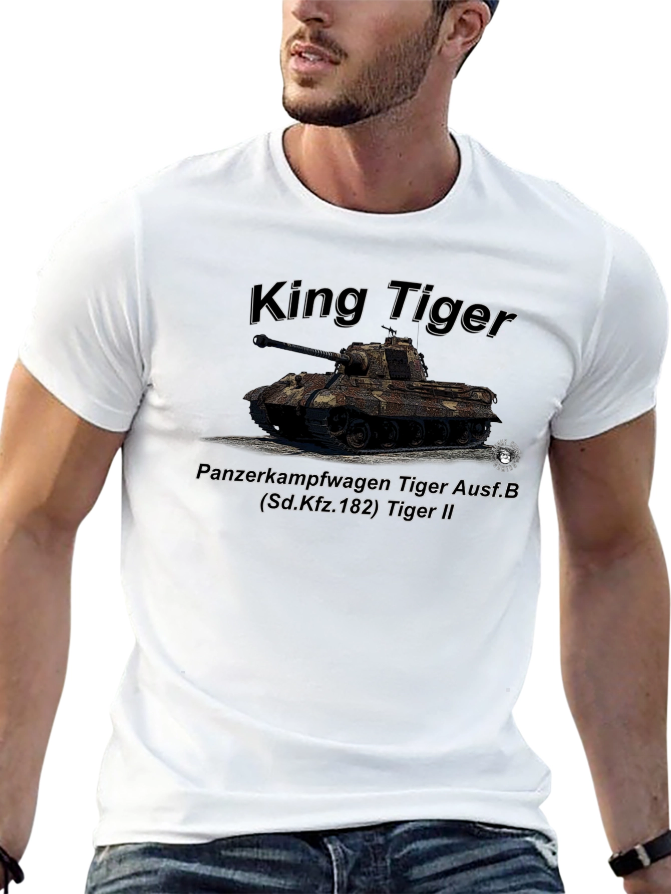 King Tiger Tank Graphic T-Shirt