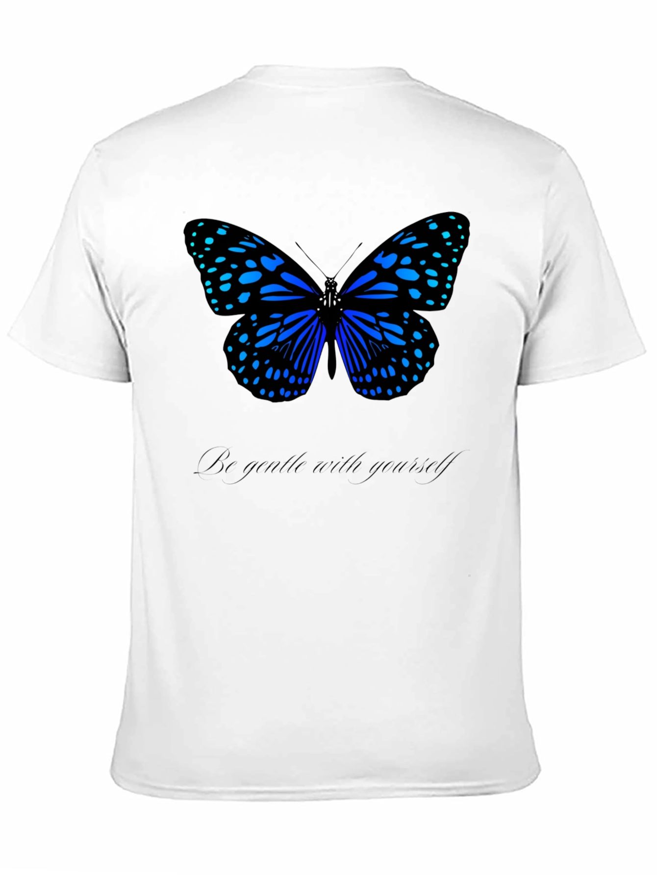 Butterfly Graphic Tee - Be Gentle Black T-Shirt