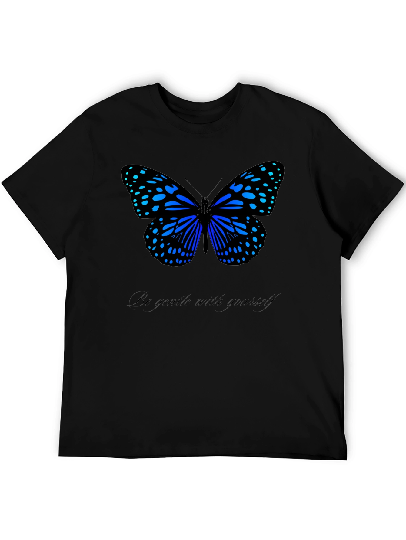 Butterfly Graphic Tee - Be Gentle Black T-Shirt