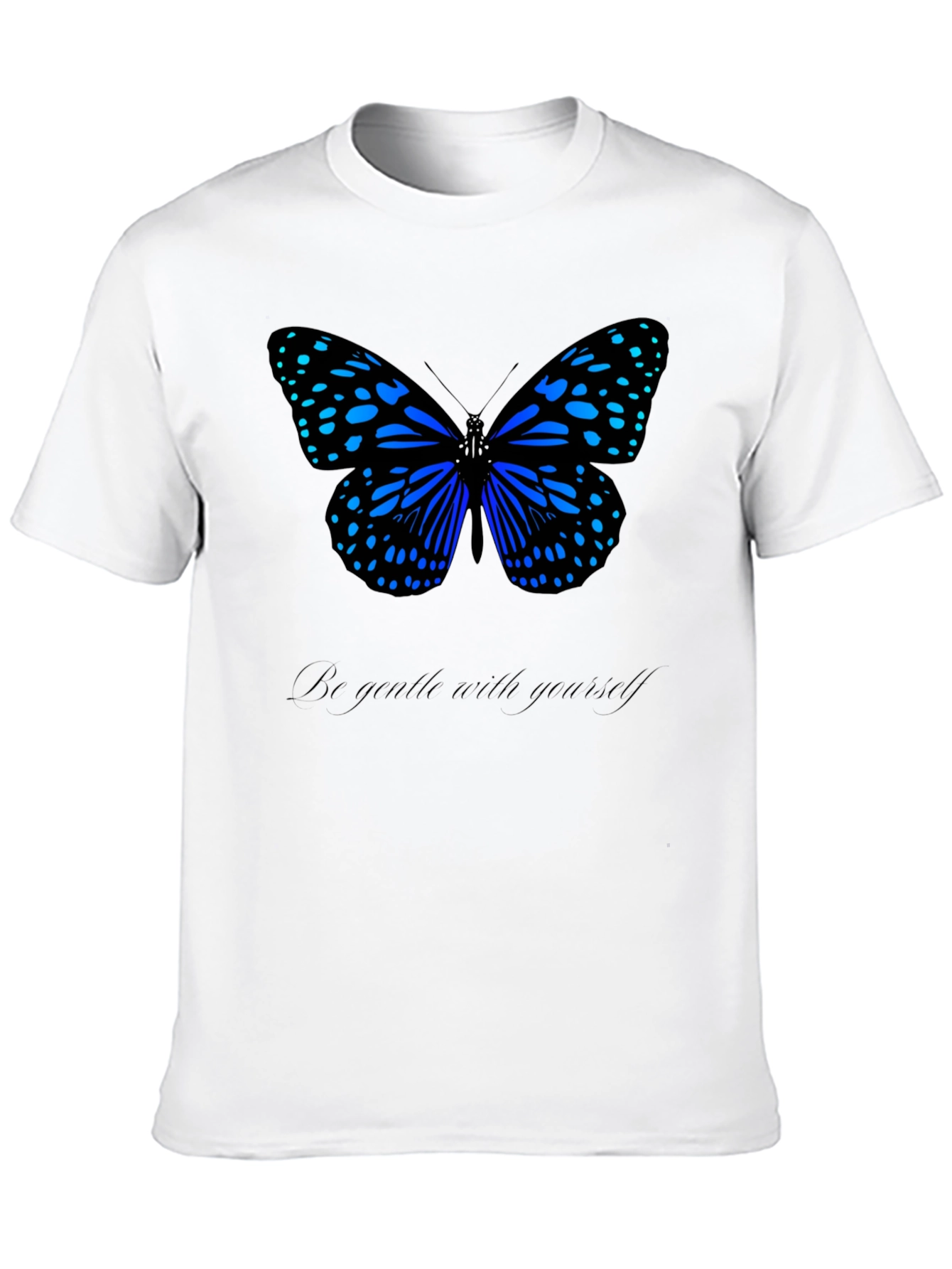 Butterfly Graphic Tee - Be Gentle Black T-Shirt