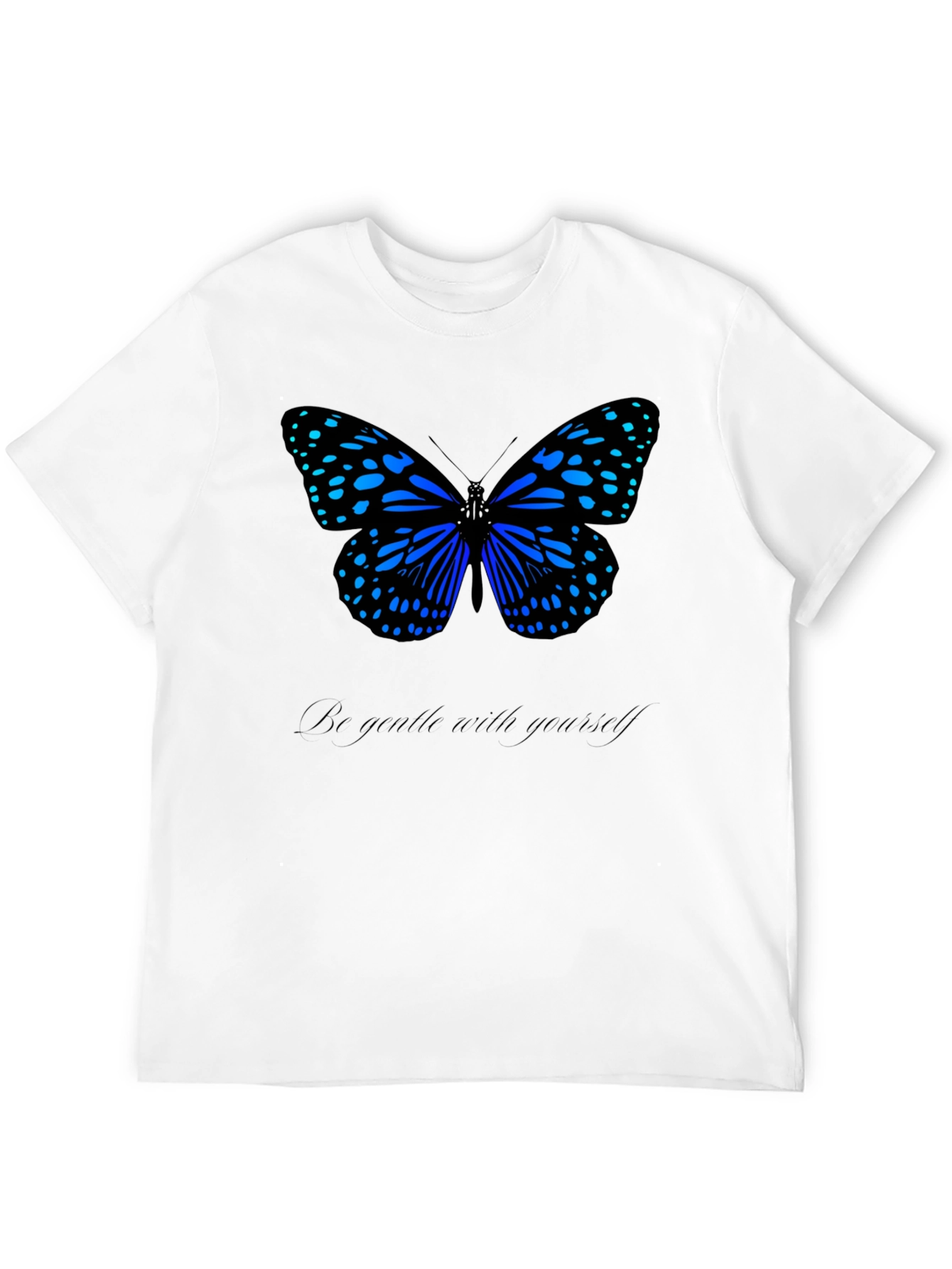 Butterfly Graphic Tee - Be Gentle Black T-Shirt