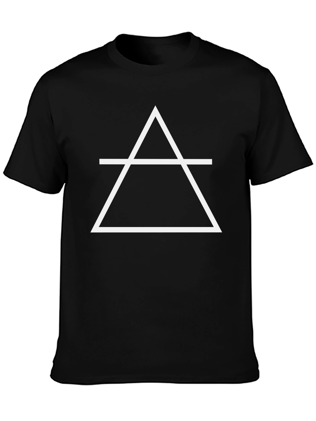 Geometric Symbol Black T-Shirt