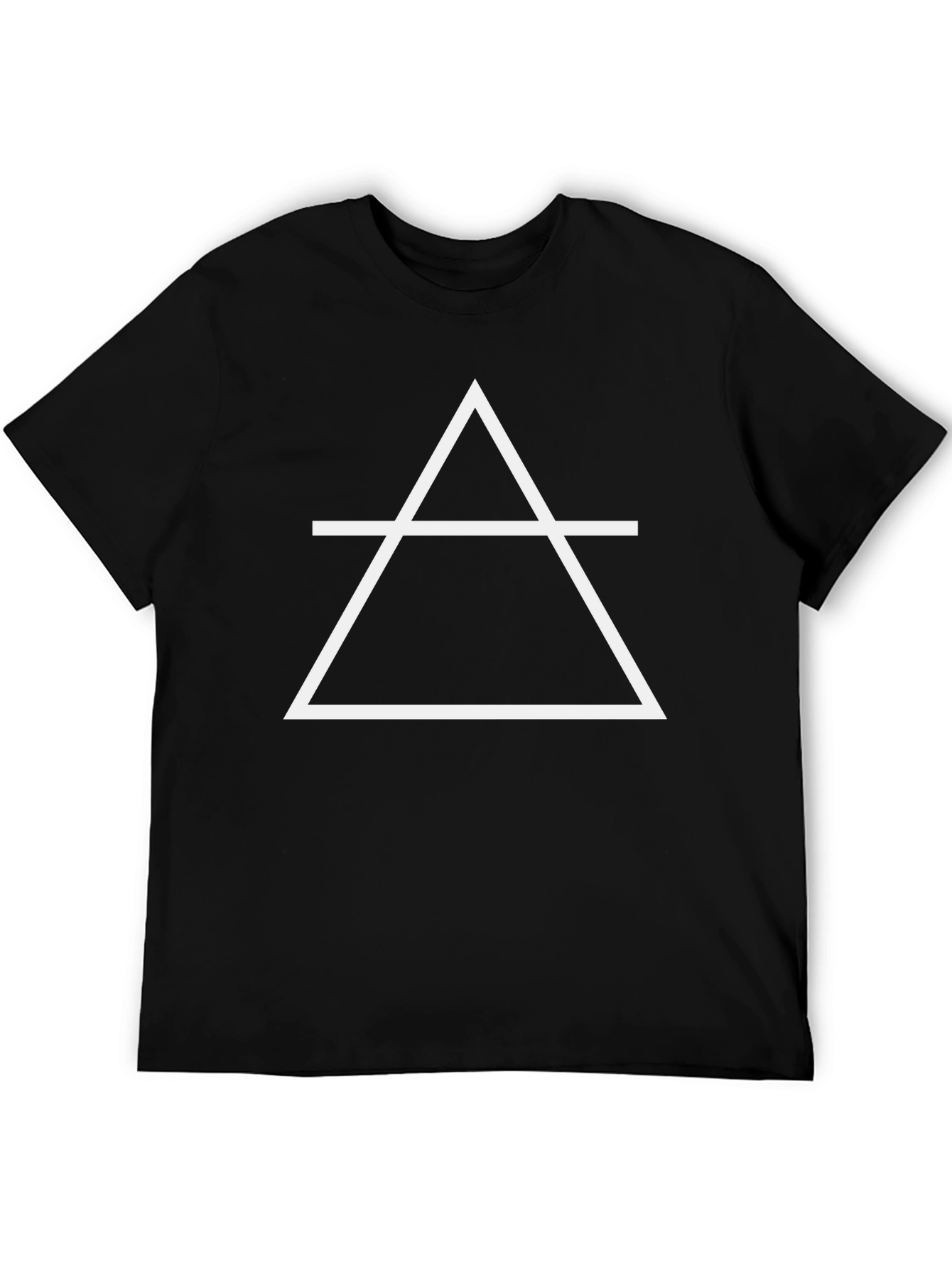 Geometric Symbol Black T-Shirt