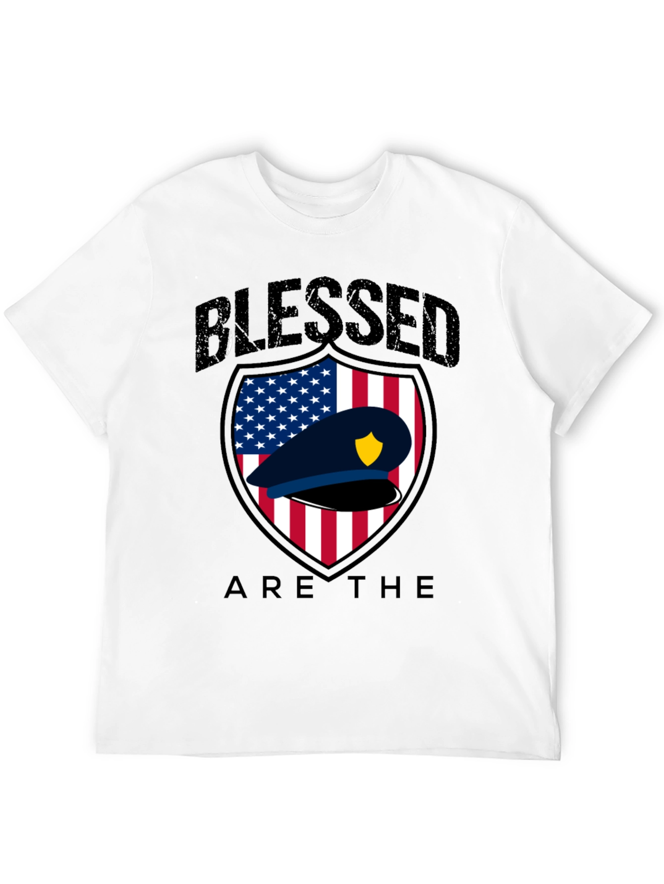 Blessed Police Officer Graphic T-Shirt
