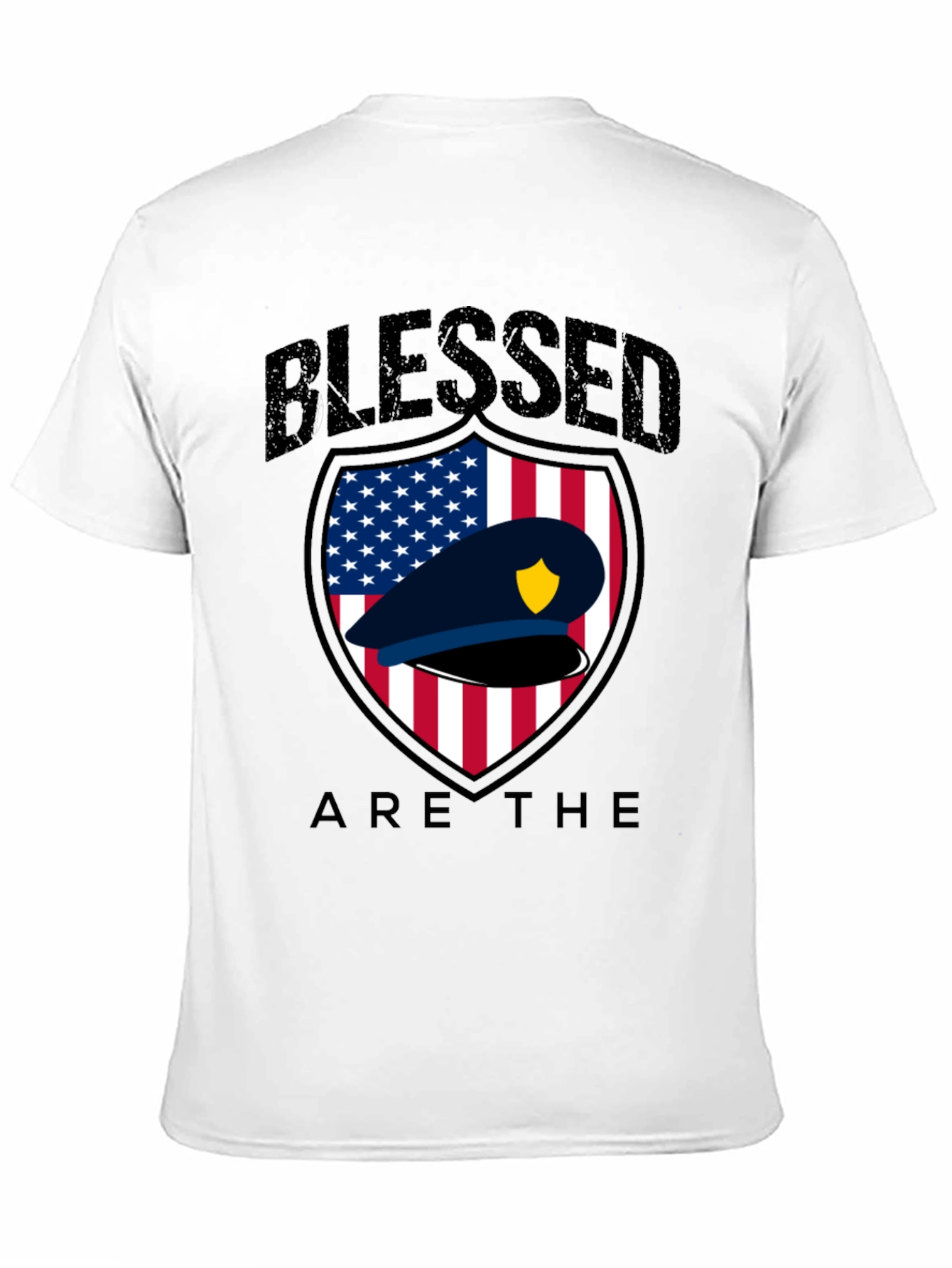 Blessed Police Officer Graphic T-Shirt