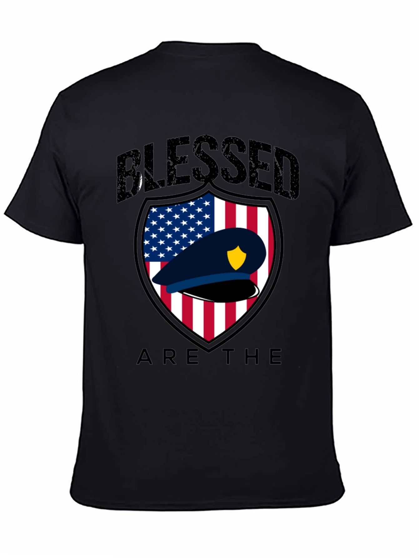 Blessed Police Officer Graphic T-Shirt