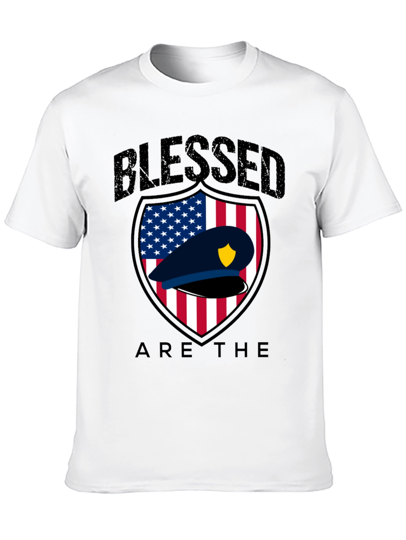 Blessed Police Officer Graphic T-Shirt
