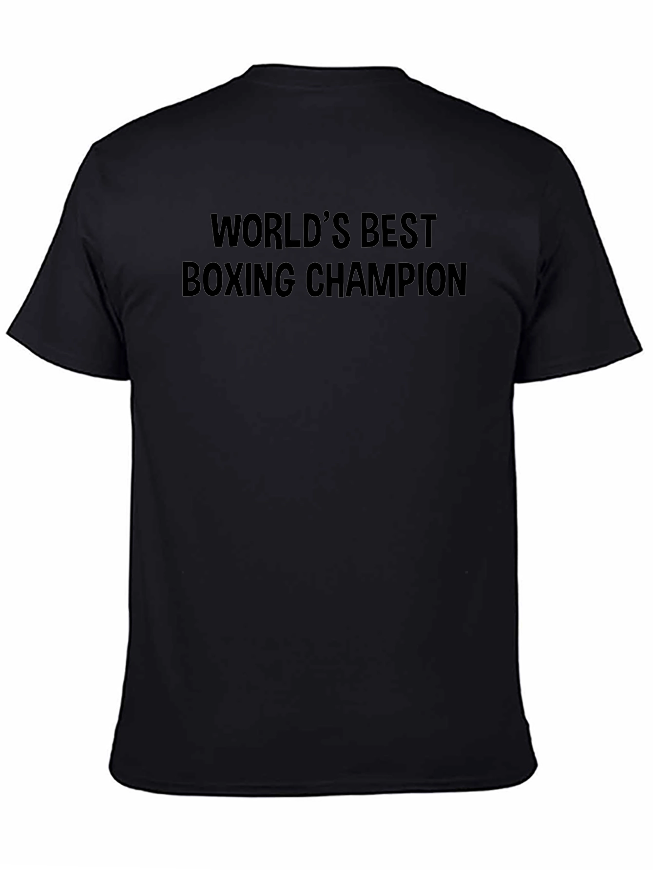 Worlds Best Boxing Champion Black T-Shirt