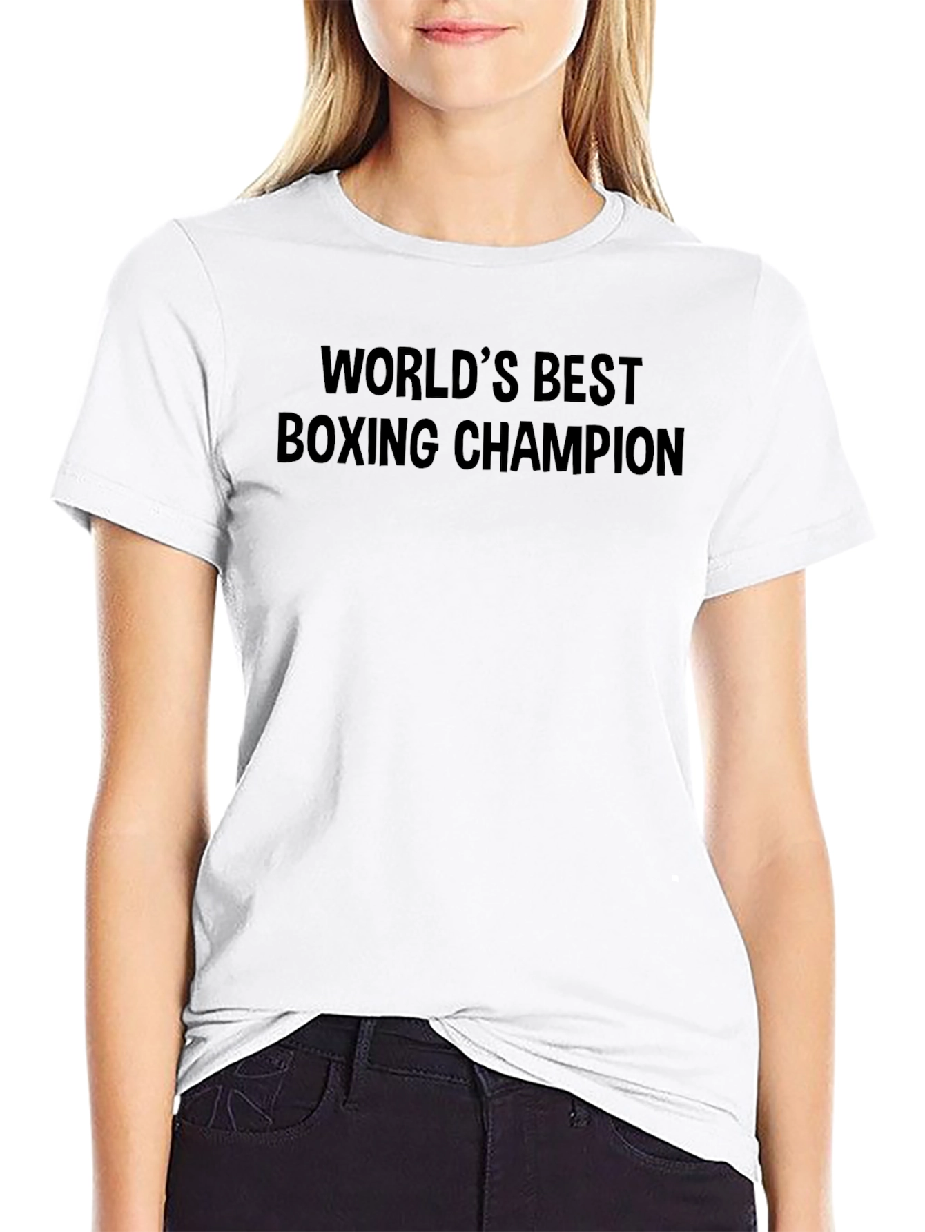 Worlds Best Boxing Champion Black T-Shirt