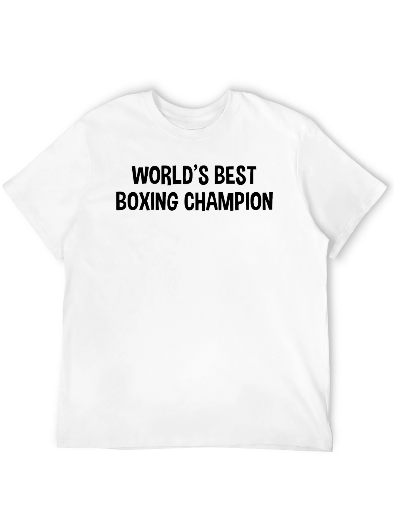 Worlds Best Boxing Champion Black T-Shirt