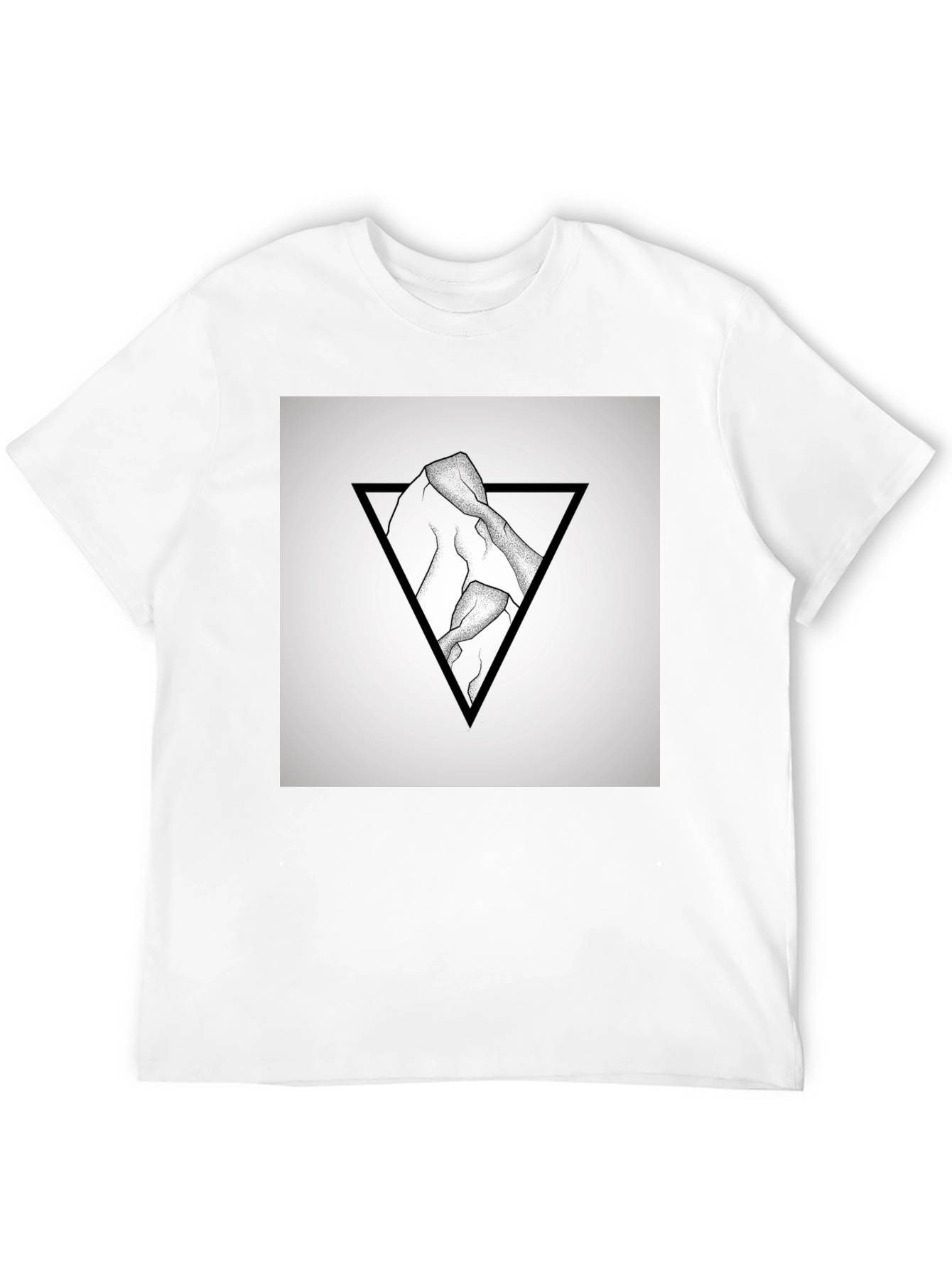 Geometric Mountain Graphic T-Shirt