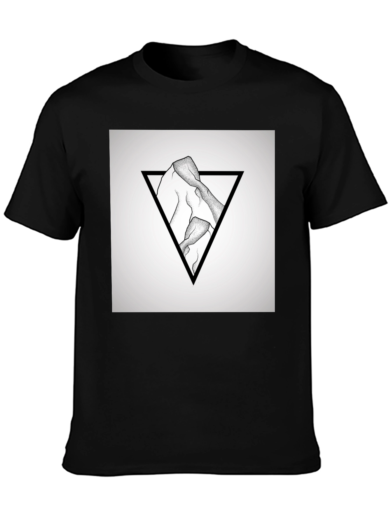 Geometric Mountain Graphic T-Shirt