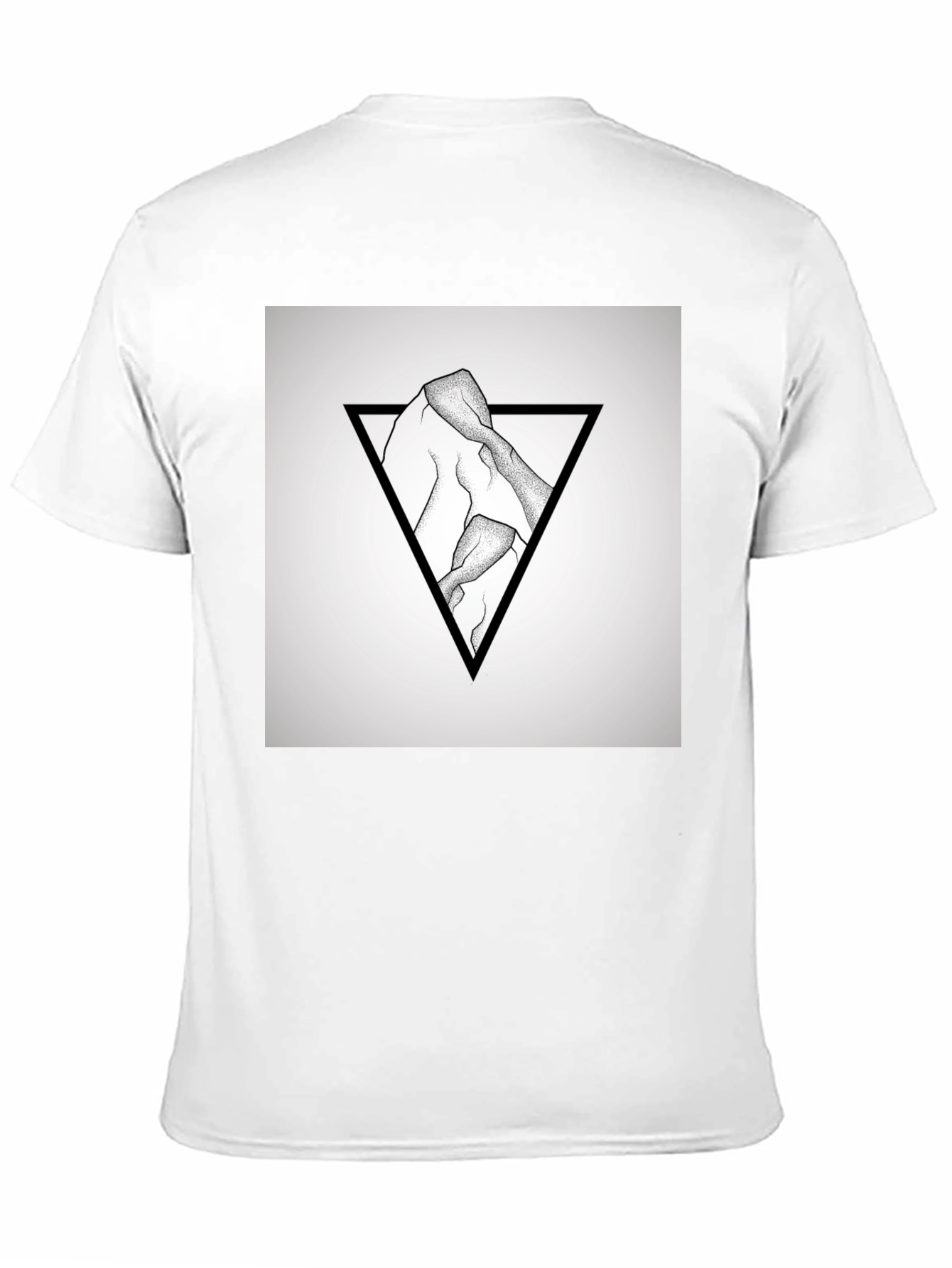 Geometric Mountain Graphic T-Shirt