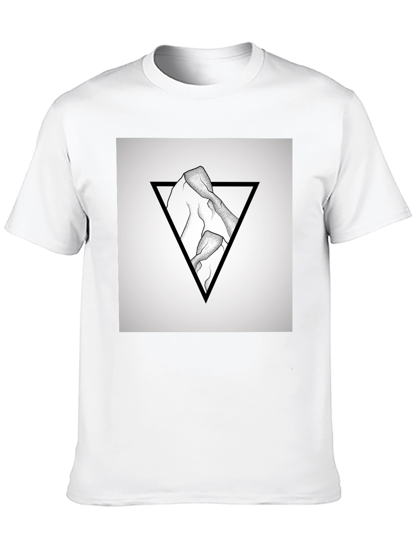 Geometric Mountain Graphic T-Shirt