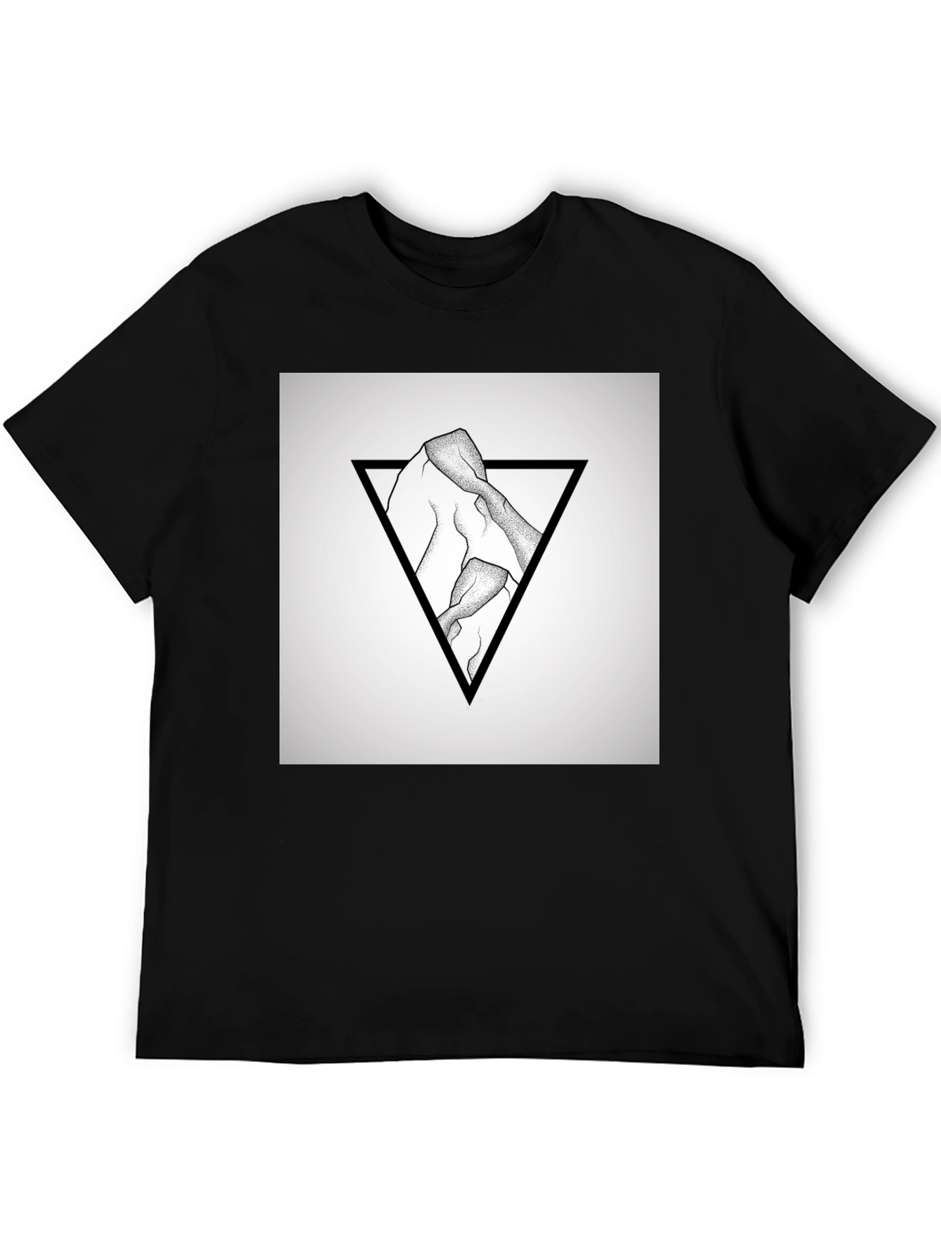 Geometric Mountain Graphic T-Shirt